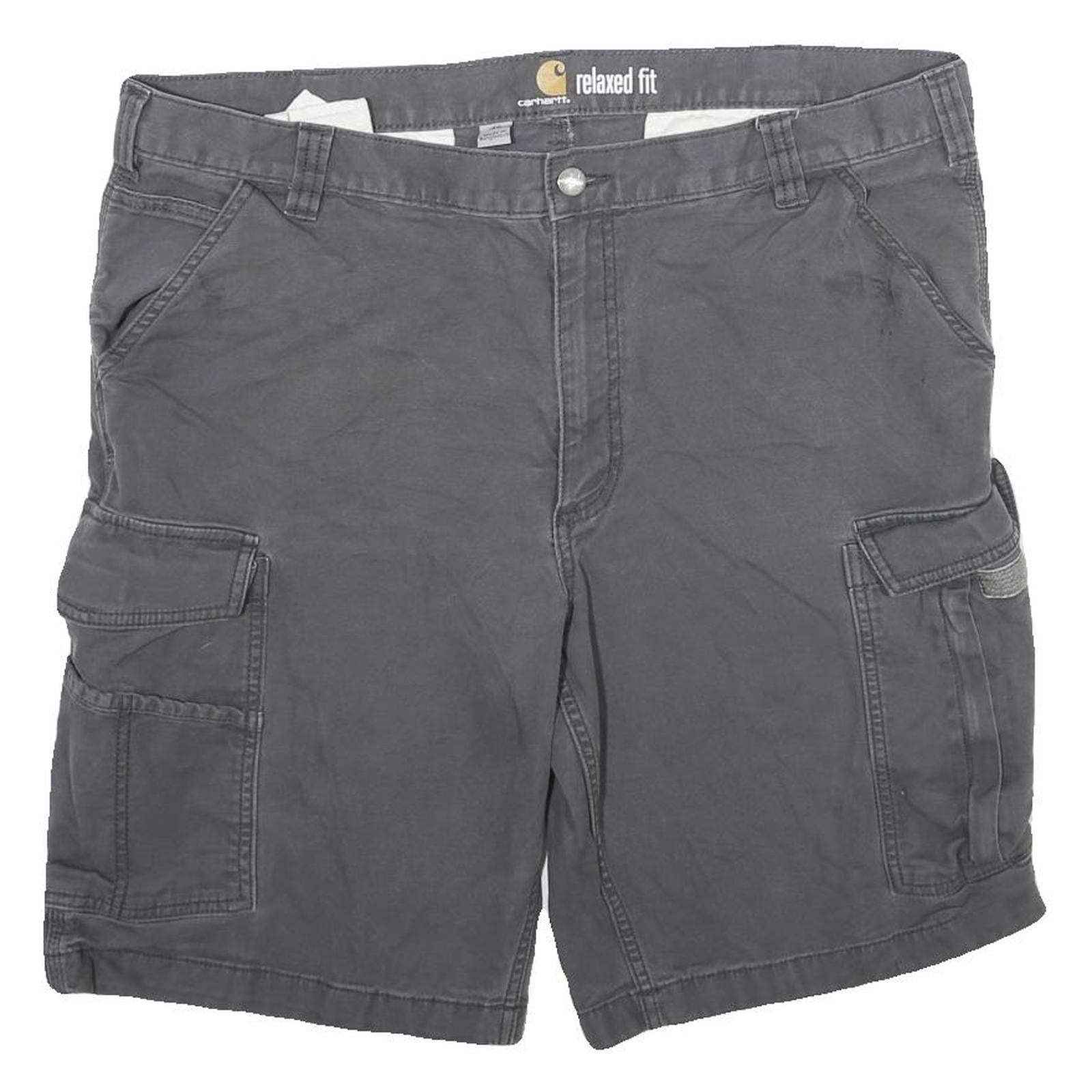 CARHARTT Mens Shorts Grey Cargo Relaxed Fit XL W40 Workwear Pocketed Refurbished - N/A refurbished available on Cerqular