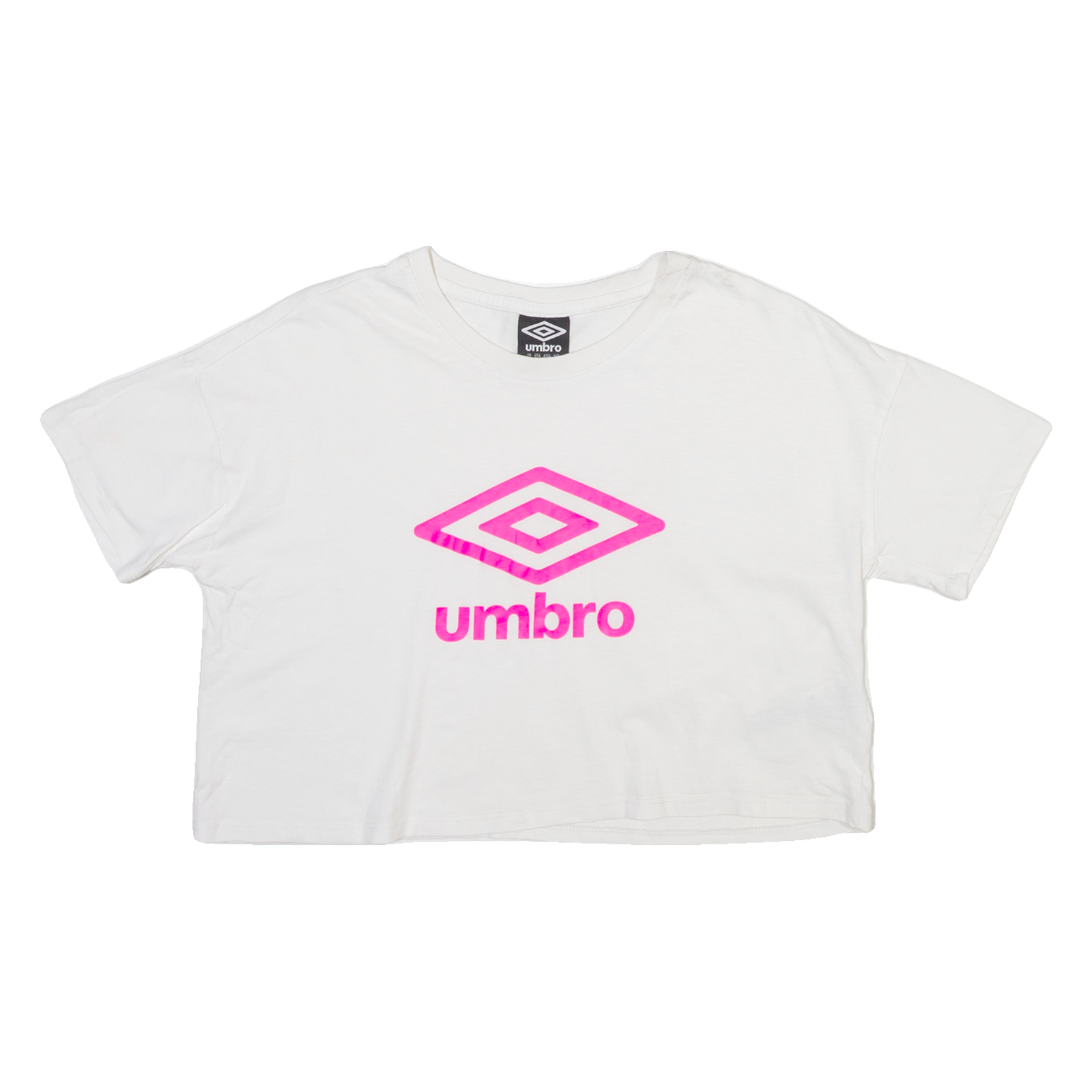 UMBRO Cropped Womens T-Shirt White Crew Neck S Refurbished - N/A refurbished available on Cerqular