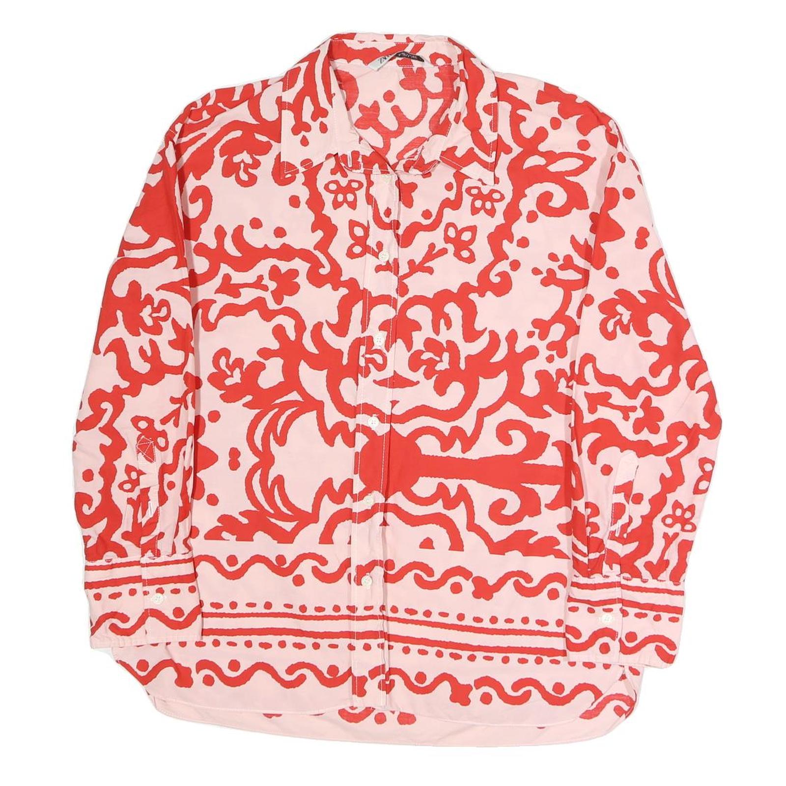 Buy ZARA Womens Red & Pink Printed Shirt Long Sleeve Collared L Casual Stylish Refurbished - $18.19 ZARA Womens Red & Pink Printed Shirt Long Sleeve Collared L Casual Stylish Refurbished - N/A refurbished available on Cerqular