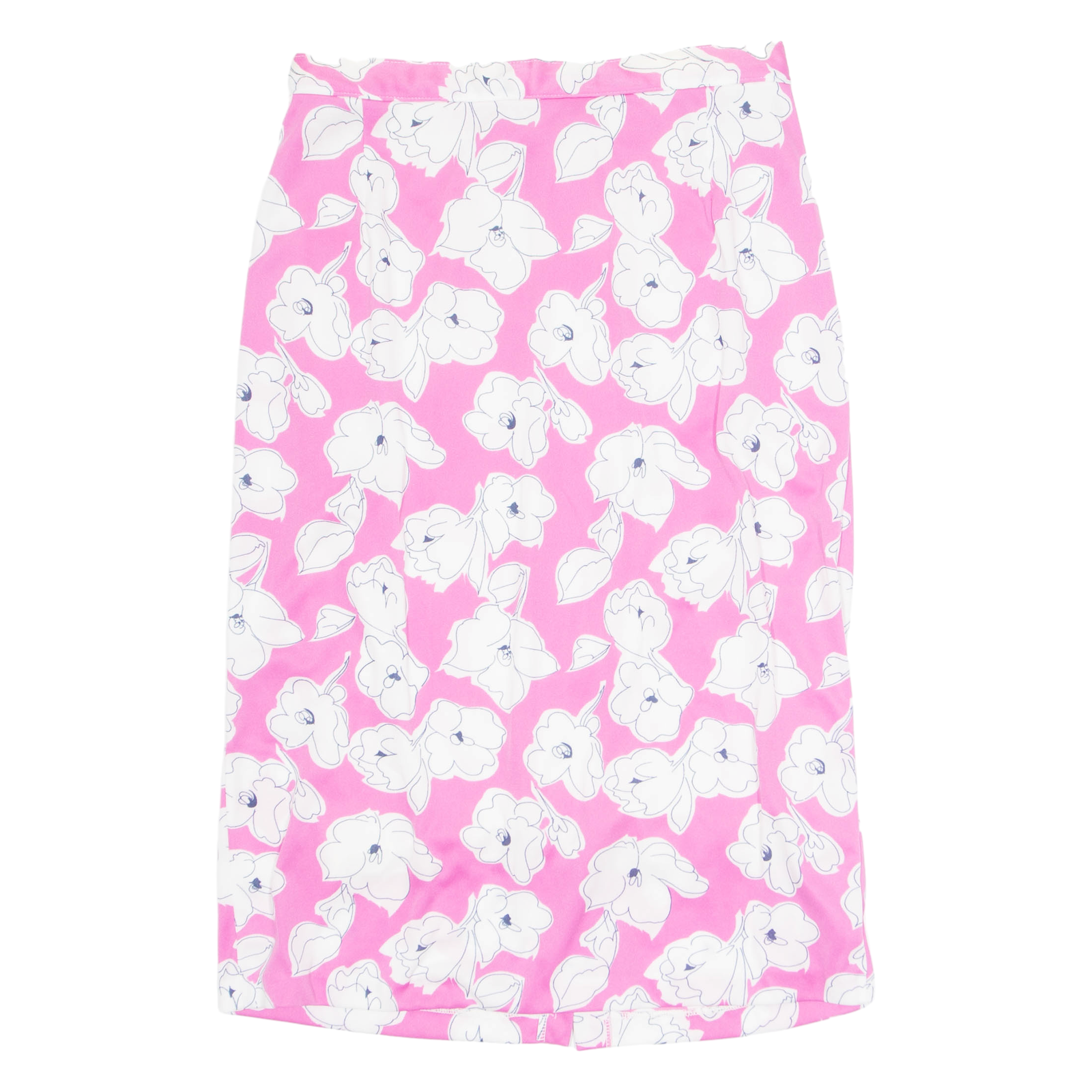 Womens Straight Skirt Pink Knee Length Floral M Refurbished - N/A refurbished available on Cerqular