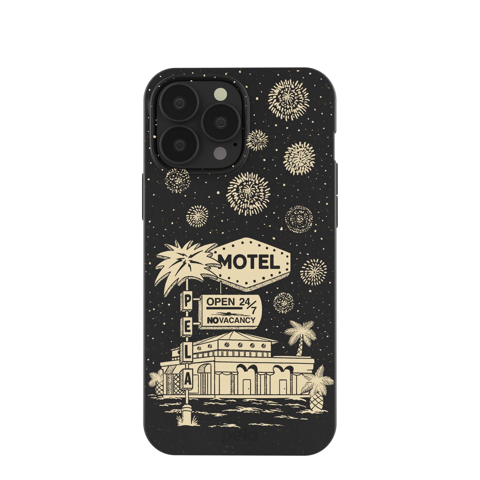 Black Motel Pela iPhone 13 Pro Max Case Refurbished - Pela Case refurbished available on Cerqular