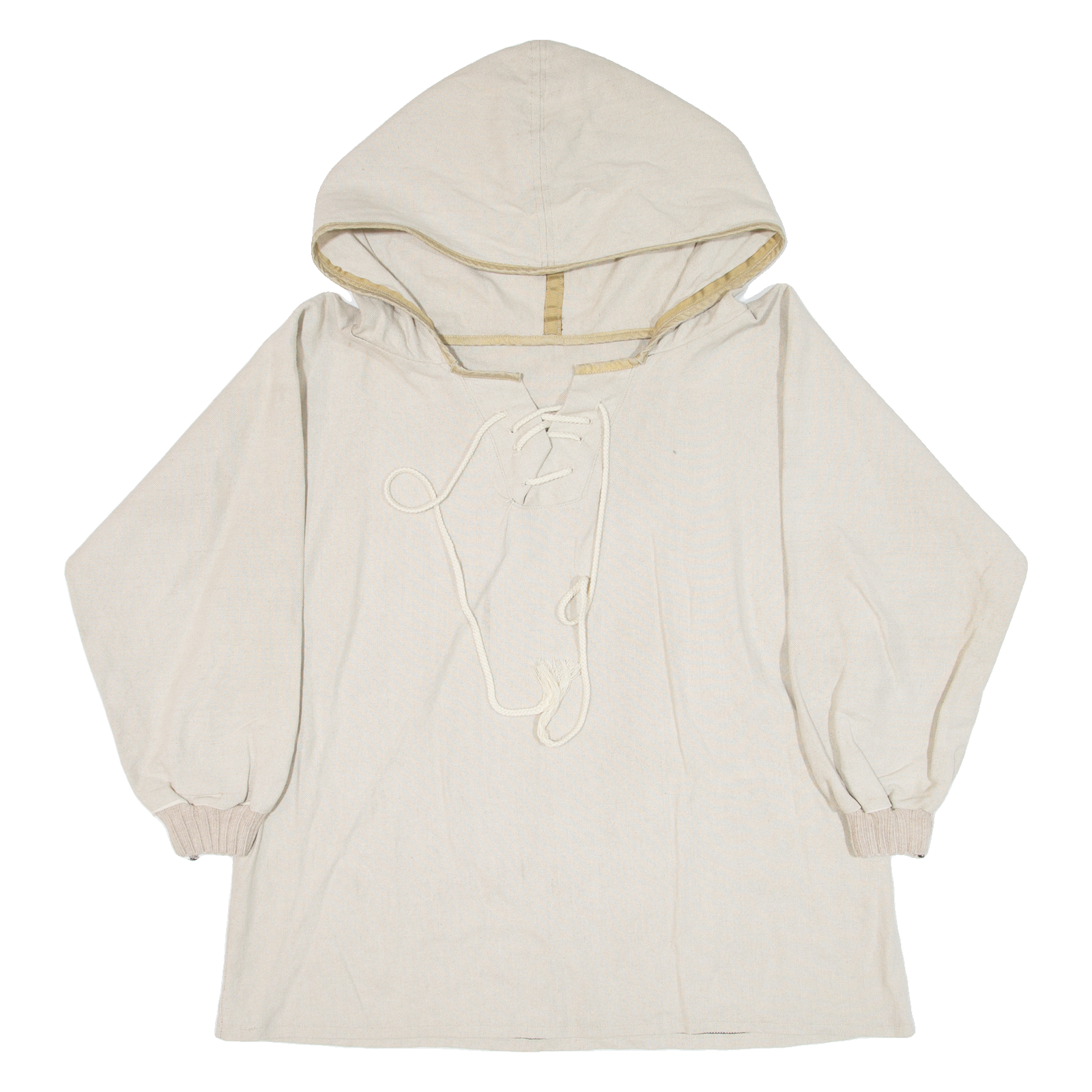 Mens Pullover Jacket Beige Hooded L Refurbished - N/A refurbished available on Cerqular