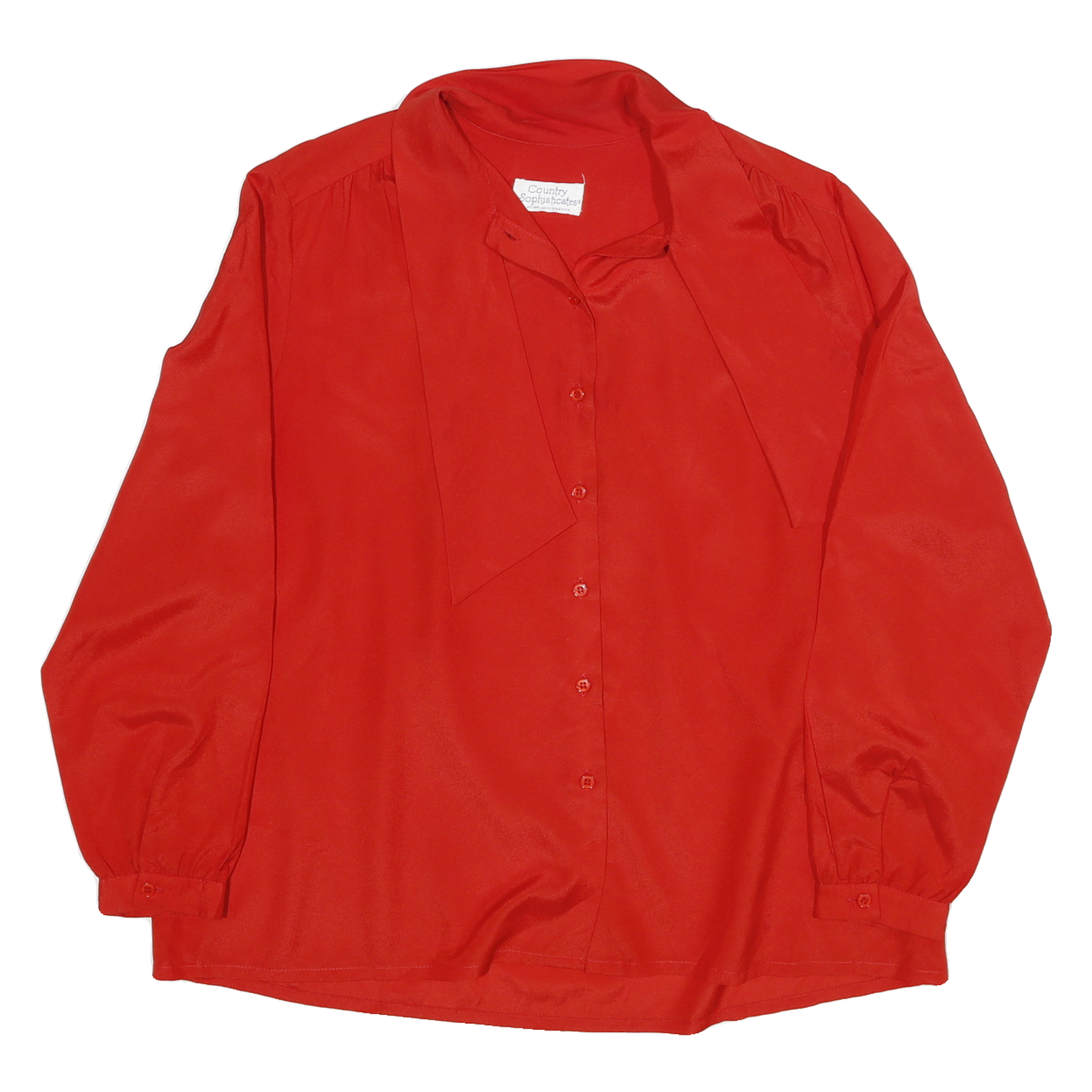 Buy COUNTRY SOPHISTICATES Womens Red Tie Neck Long Sleeve Shirt M Classic Elegant Refurbished - $18.19 COUNTRY SOPHISTICATES Womens Red Tie Neck Long Sleeve Shirt M Classic Elegant Refurbished - N/A refurbished available on Cerqular