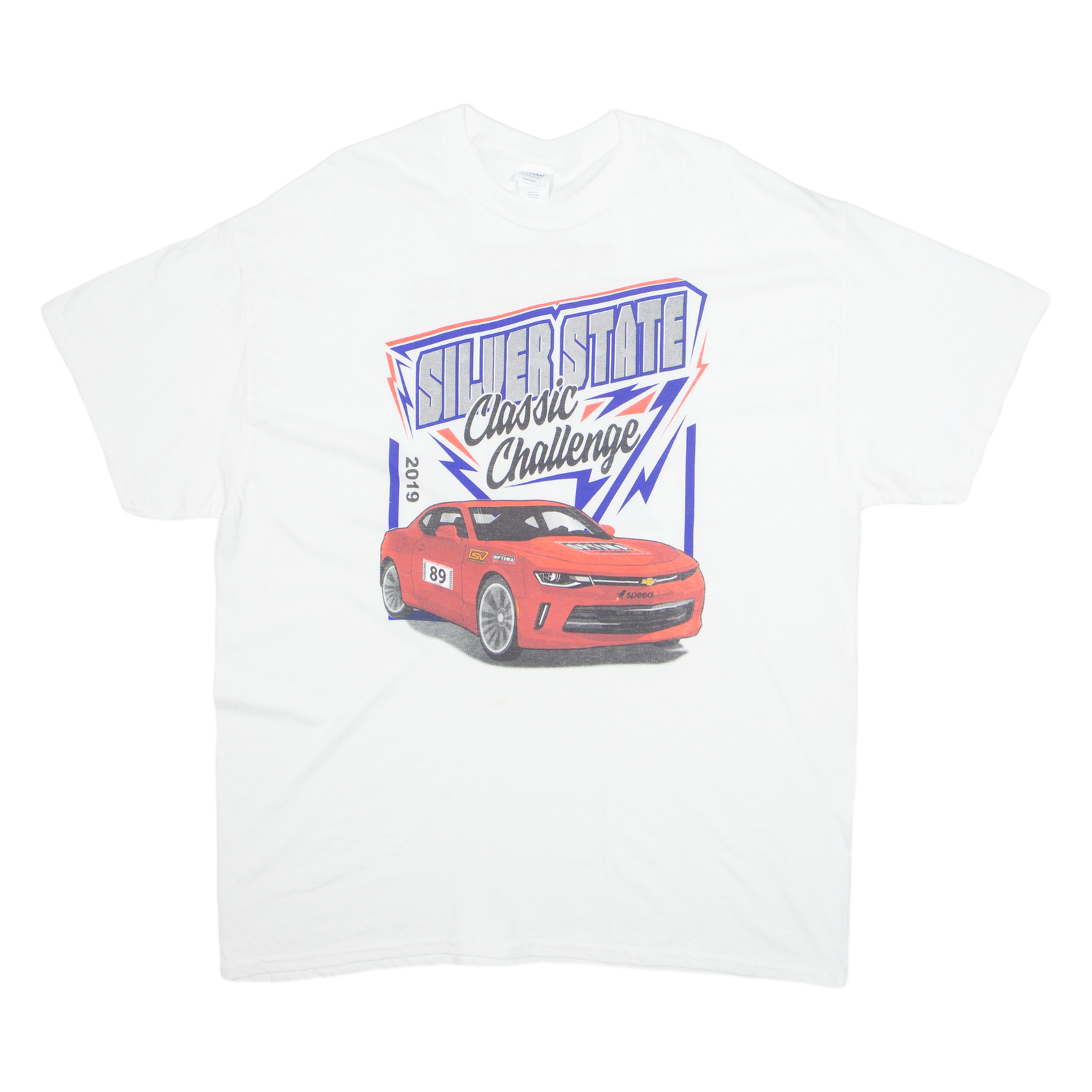 GILDAN Silver State Mens T-Shirt White USA XL Refurbished - N/A refurbished available on Cerqular