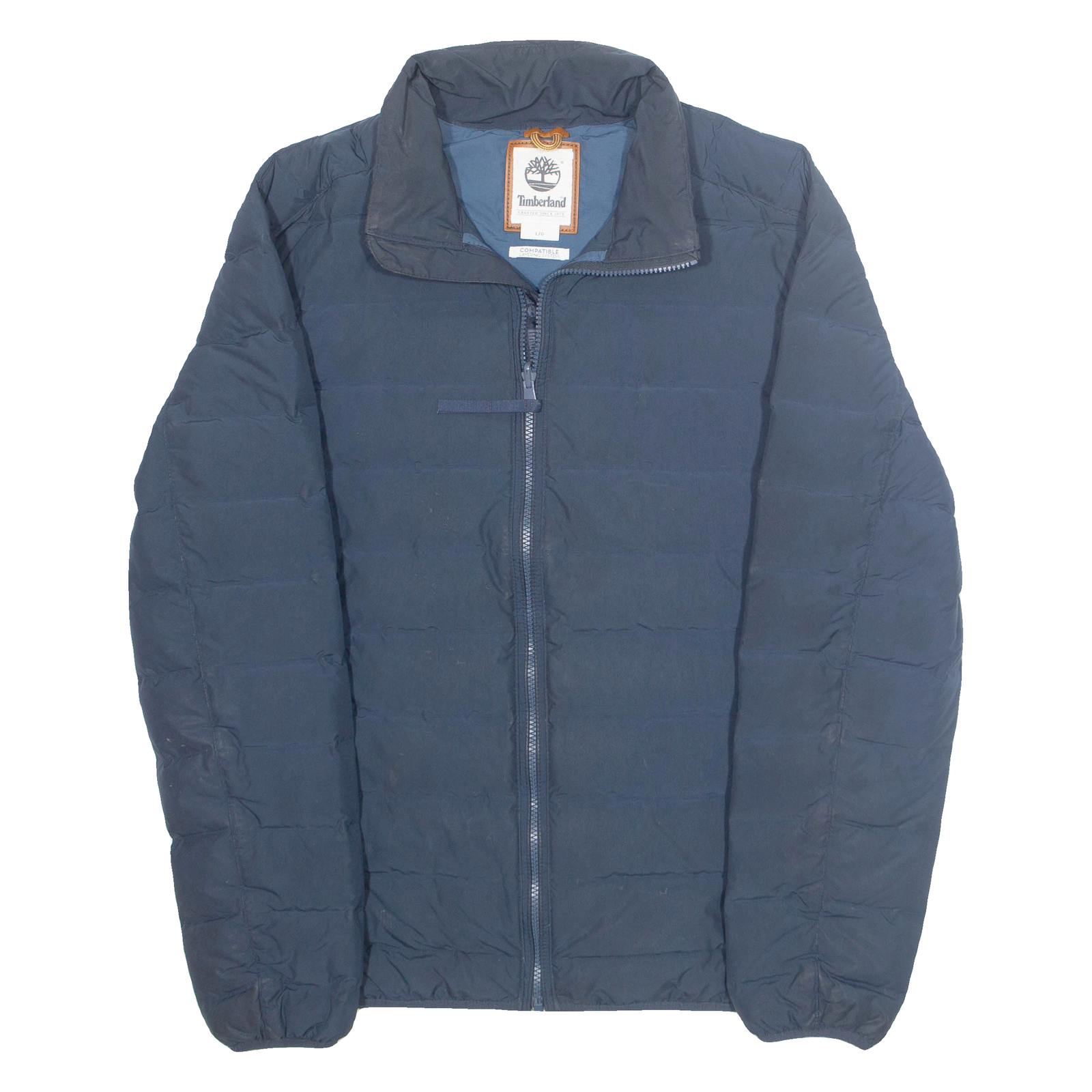 TIMBERLAND Mens Puffer Jacket Blue L Refurbished - N/A refurbished available on Cerqular