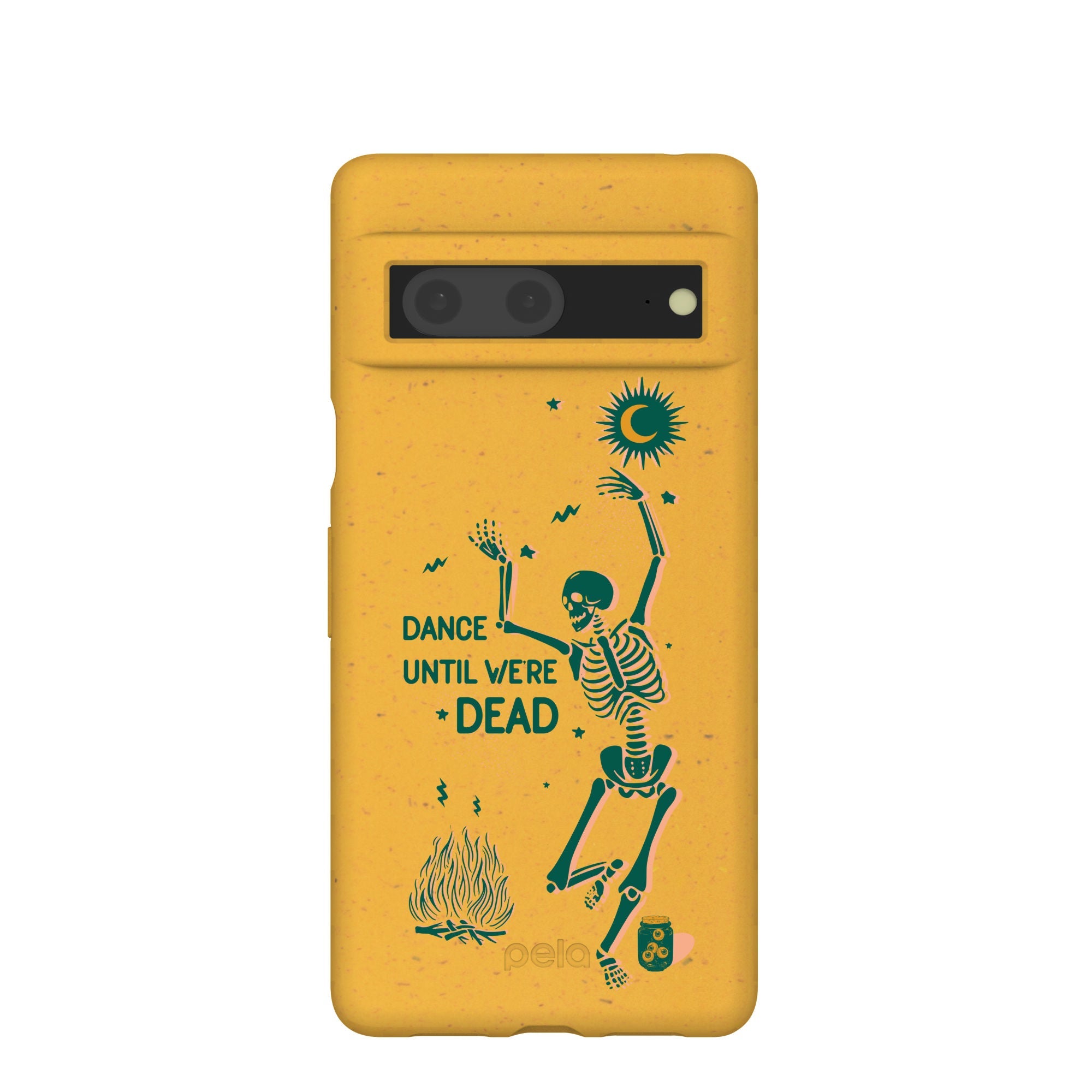 Honey Dancing Skeleton Google Pixel 7 Case Refurbished - Pela Case refurbished available on Cerqular