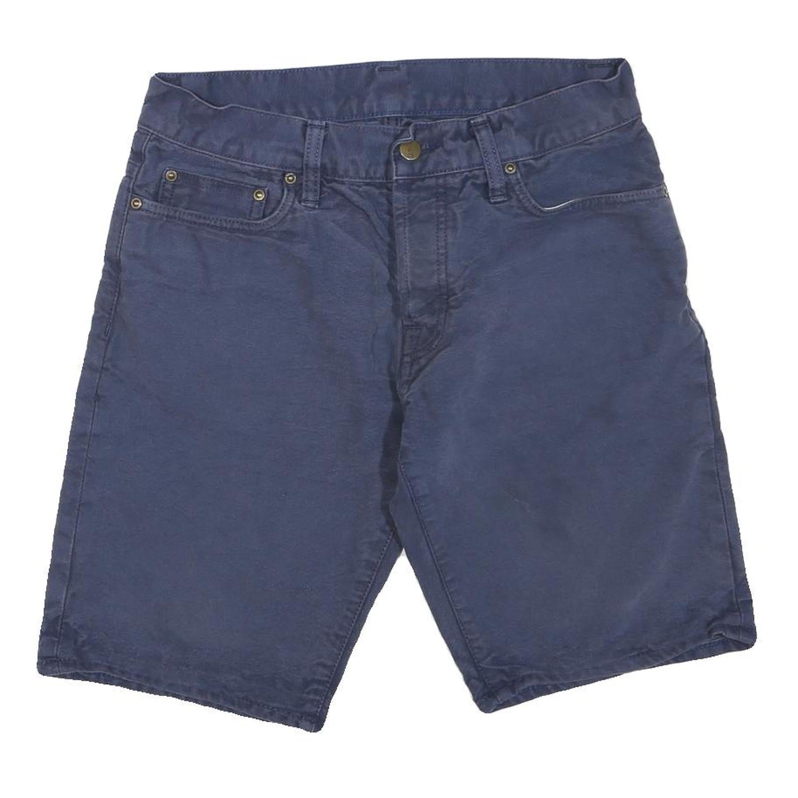 CARHARTT Mens Navy Casual Cotton Blend Shorts S W28 Workwear Durable Refurbished - N/A refurbished available on Cerqular