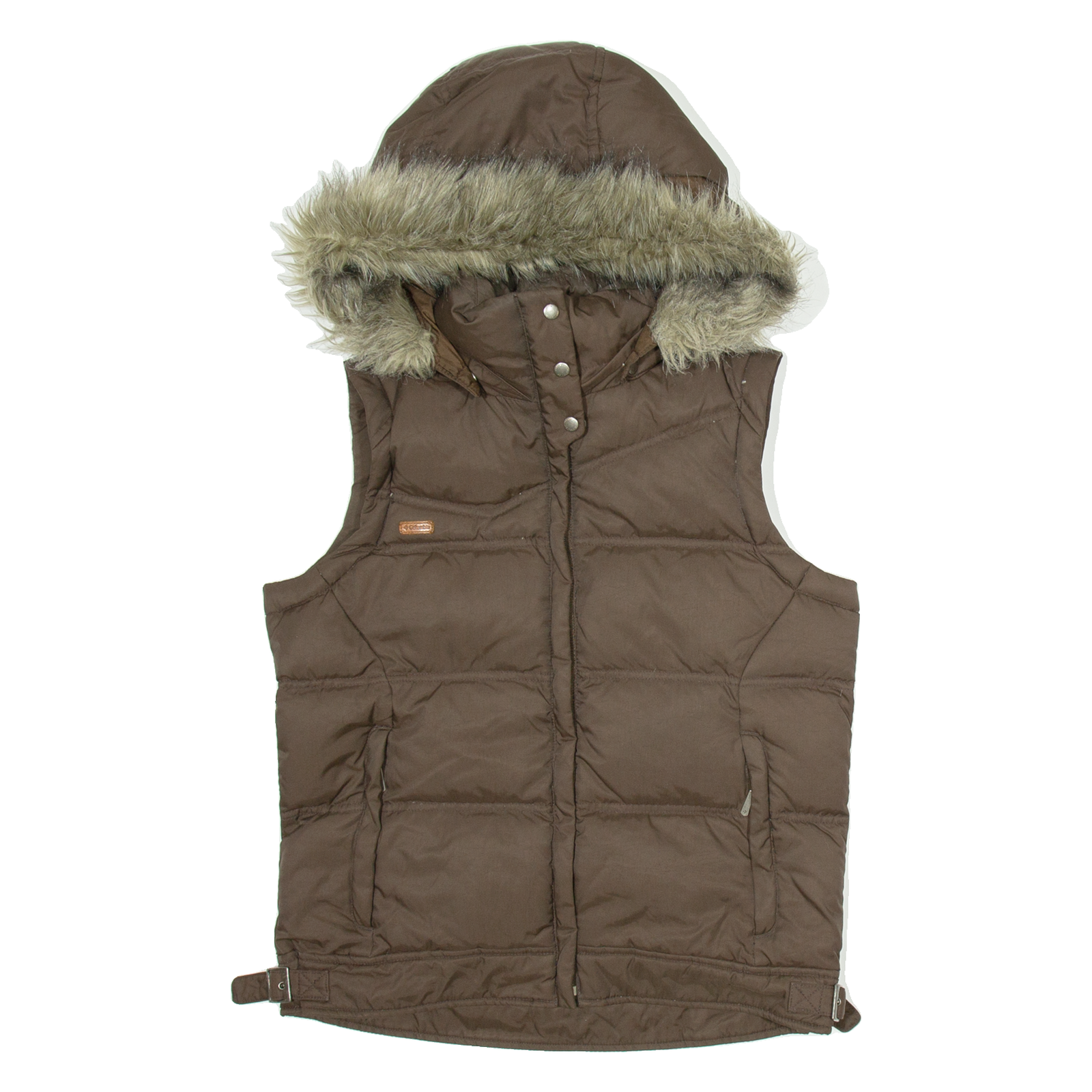 CARLO COLUCCI Womens Parka Gilet Brown Hooded S Refurbished - N/A refurbished available on Cerqular