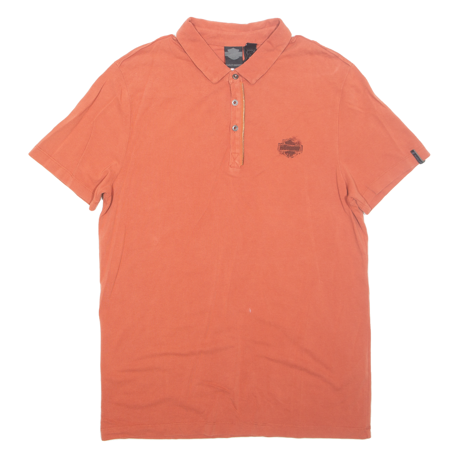 HARLEY DAVIDSON Mens Polo Shirt Red L Refurbished - N/A refurbished available on Cerqular