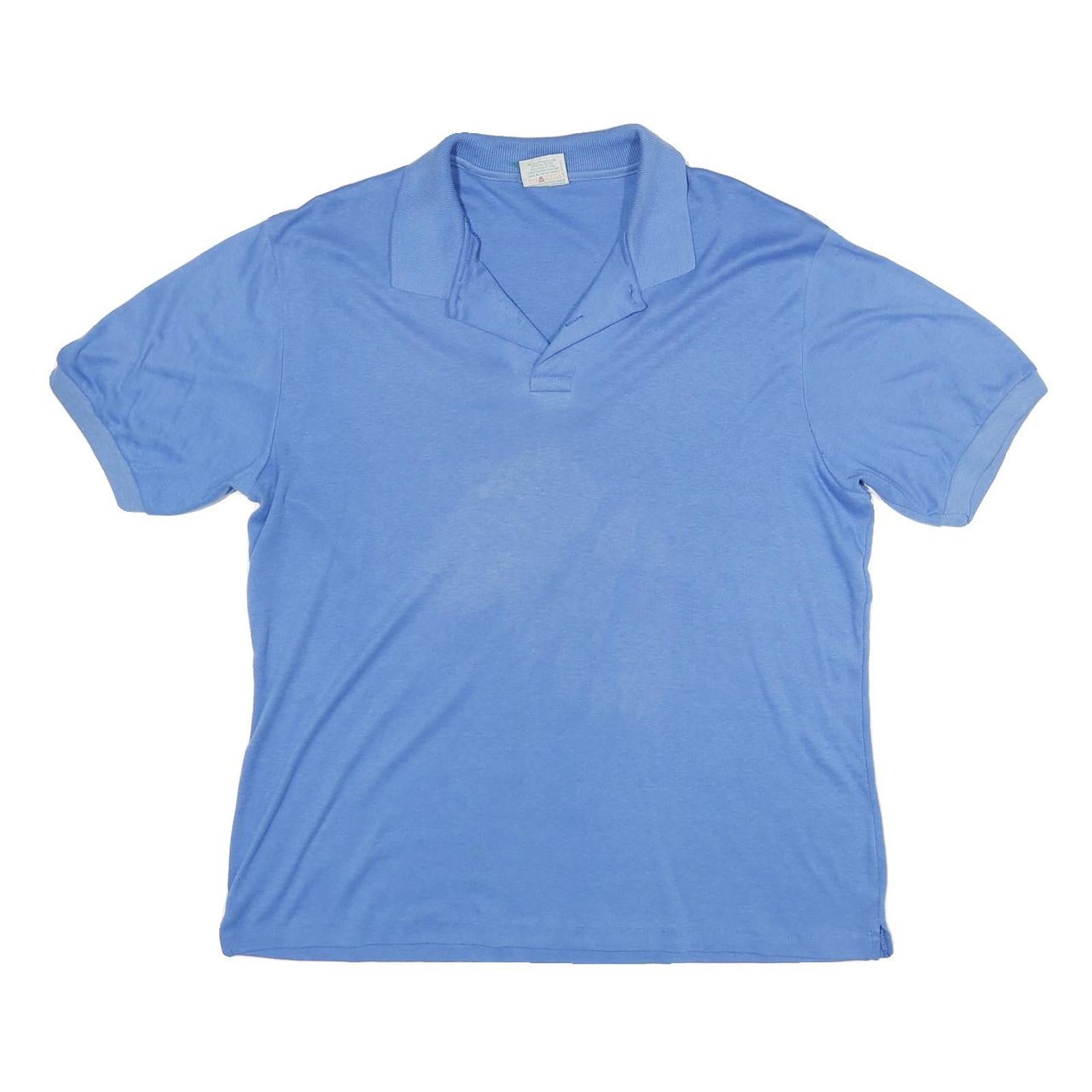 CADILLAC Mens Blue XL Cotton Blend Polo Shirt Short Sleeve Plain Collar Casual Refurbished - N/A refurbished available on Cerqular