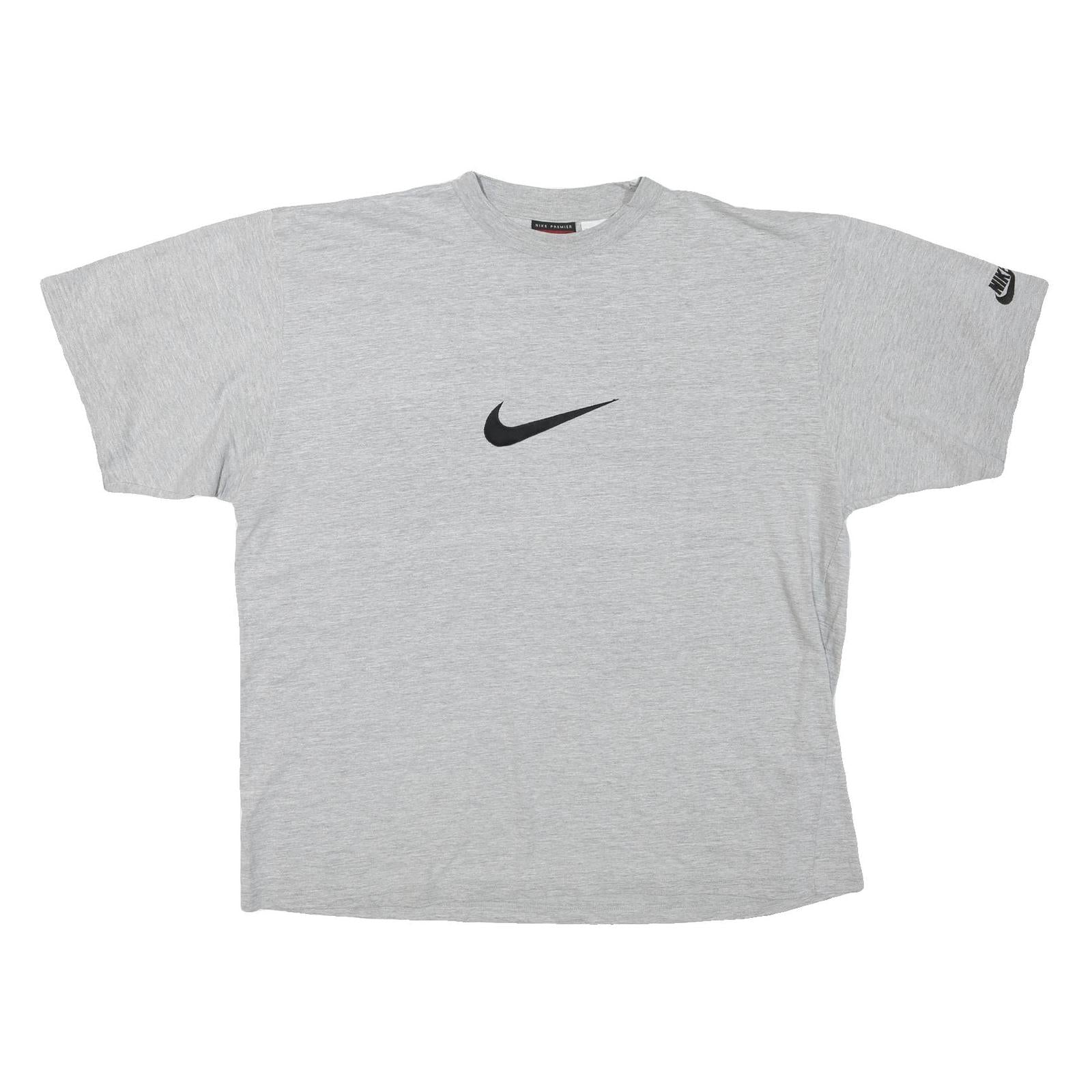 NIKE Mens Grey T-Shirt XL Short Sleeve Crew Neck Cotton Blend Logo Refurbished - N/A refurbished available on Cerqular