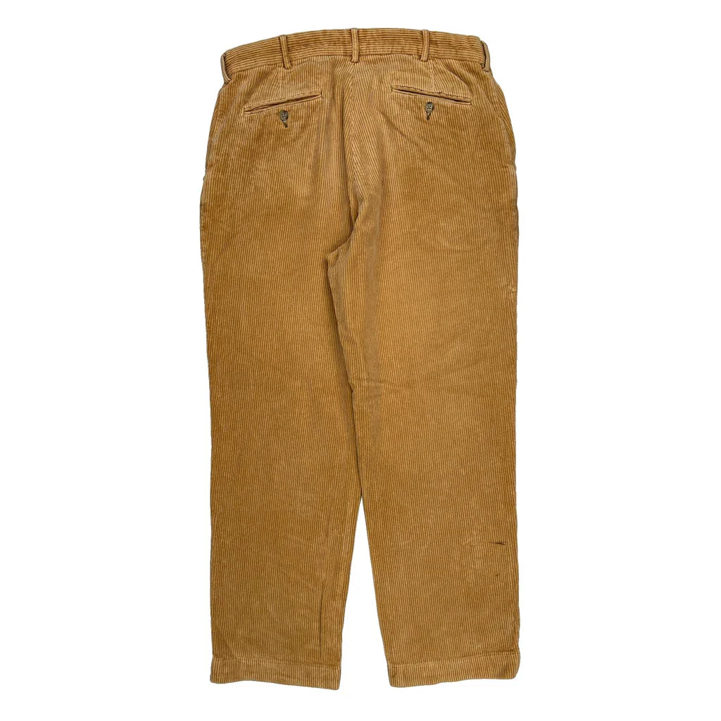 Polo By Ralph Lauren Cord Trousers - 34″ Waist Brown Cotton Refurbished - Thrifted (note: this is a term often used to describe second- refurbished available on Cerqular