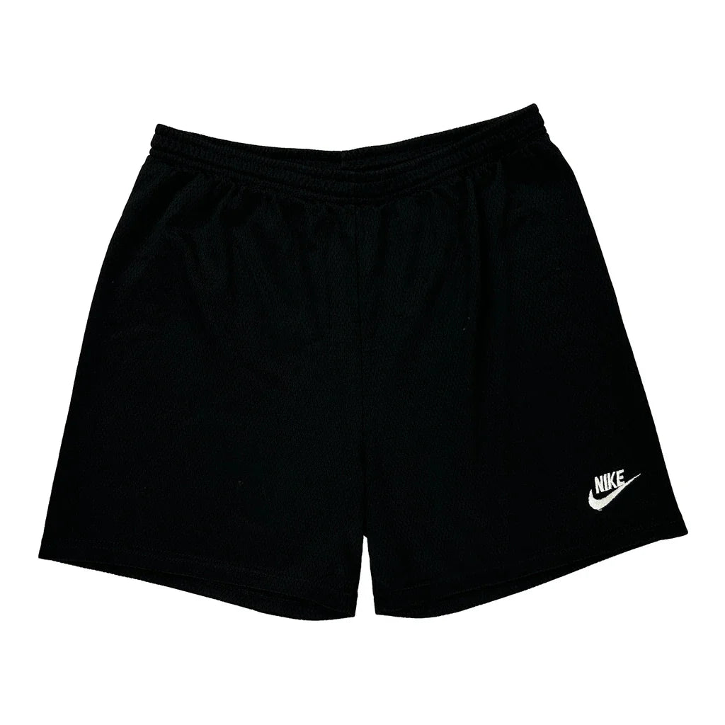 Made In USA Nike Sport Shorts - Large Black Polyester Refurbished - Thrifted (note: this is a term often used to describe second- refurbished available on Cerqular