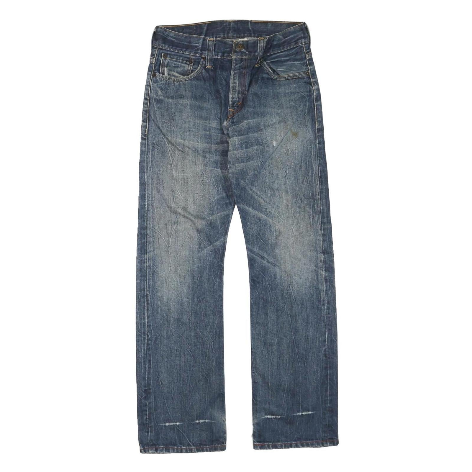 LEVI'S Womens Jeans Blue Regular Straight Denim Medium W32 L32 523 Zip Cotton Refurbished - N/A refurbished available on Cerqular