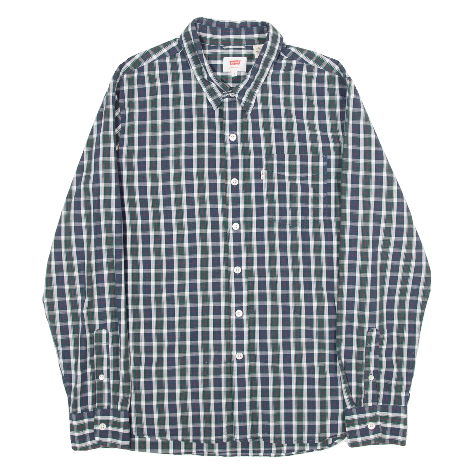 Buy LEVI'S Mens Shirt Blue Check Long Sleeve S Refurbished - $28.59 LEVI'S Mens Shirt Blue Check Long Sleeve S Refurbished - N/A refurbished available on Cerqular