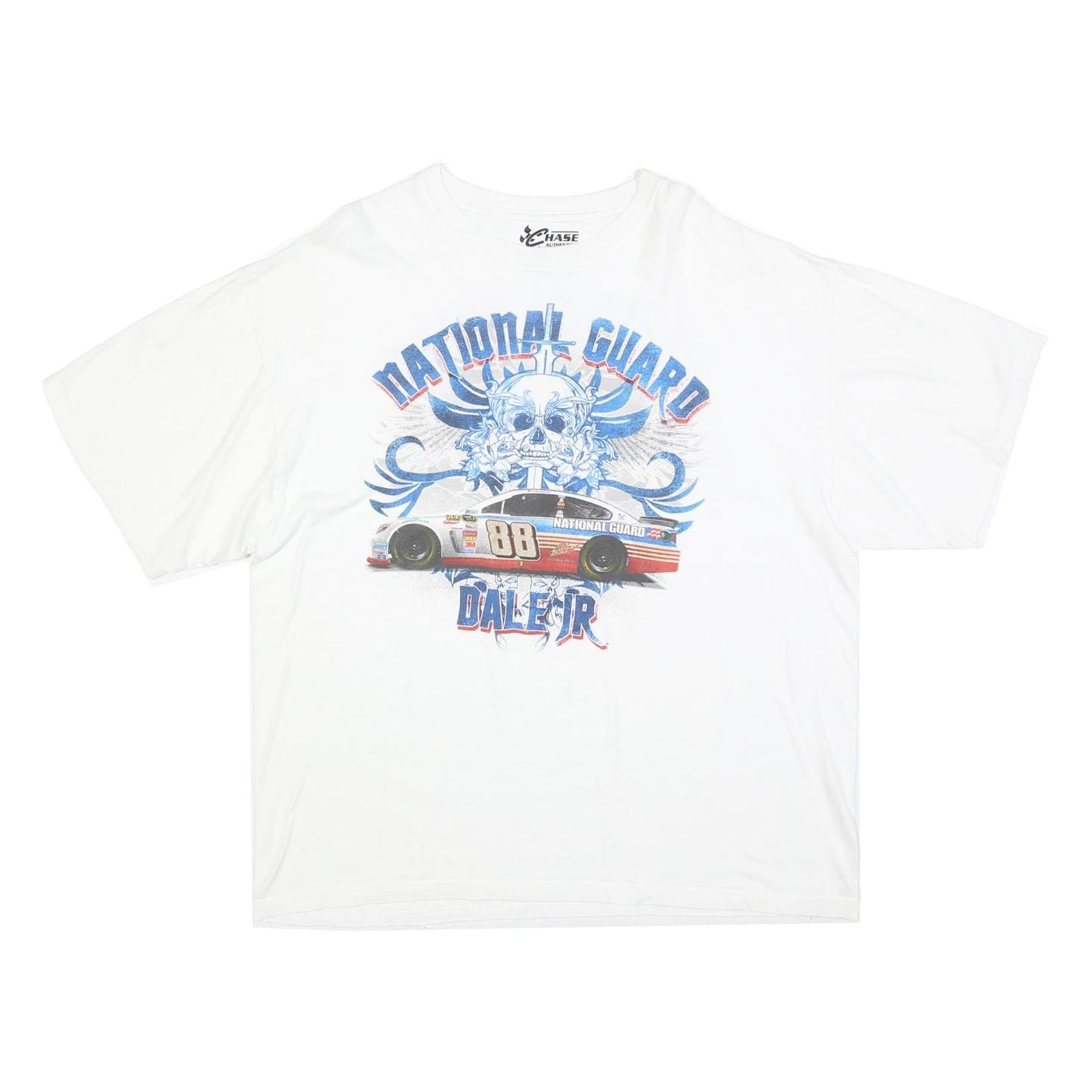 Buy CHASE AUTHENTICS Mens White National Guard Dale Jr Graphic T-Shirt 2XL Short Refurbished - $32.49 CHASE AUTHENTICS Mens White National Guard Dale Jr Graphic T-Shirt 2XL Short Refurbished - N/A refurbished available on Cerqular