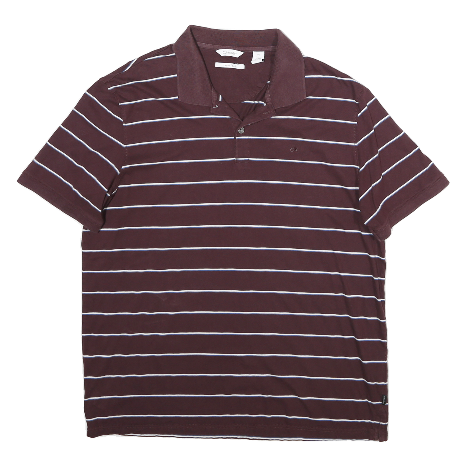 Buy CALVIN KLEIN Mens Maroon & White Striped Short Sleeve Polo Shirt L Cotton Casual Refurbished - $24.69 CALVIN KLEIN Mens Maroon & White Striped Short Sleeve Polo Shirt L Cotton Casual Refurbished - N/A refurbished available on Cerqular