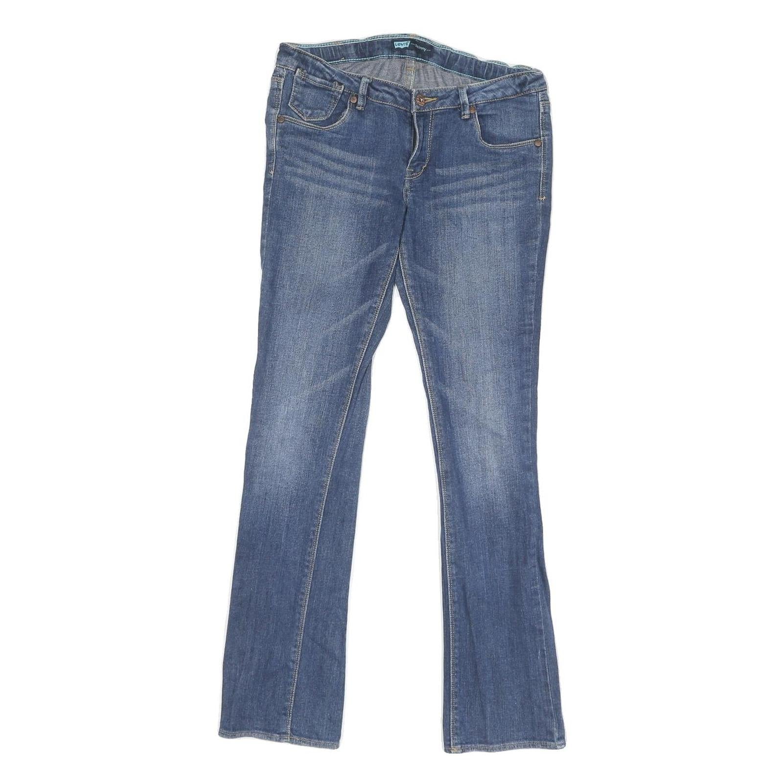 LEVI'S Womens Regular Blue Denim Straight Jeans W30 L29 Zip Cotton Blend Refurbished - N/A refurbished available on Cerqular