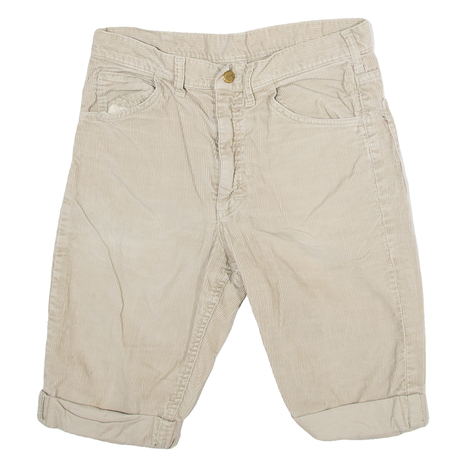 LEE Womens Jorts Shorts Beige M W28 Refurbished - N/A refurbished available on Cerqular