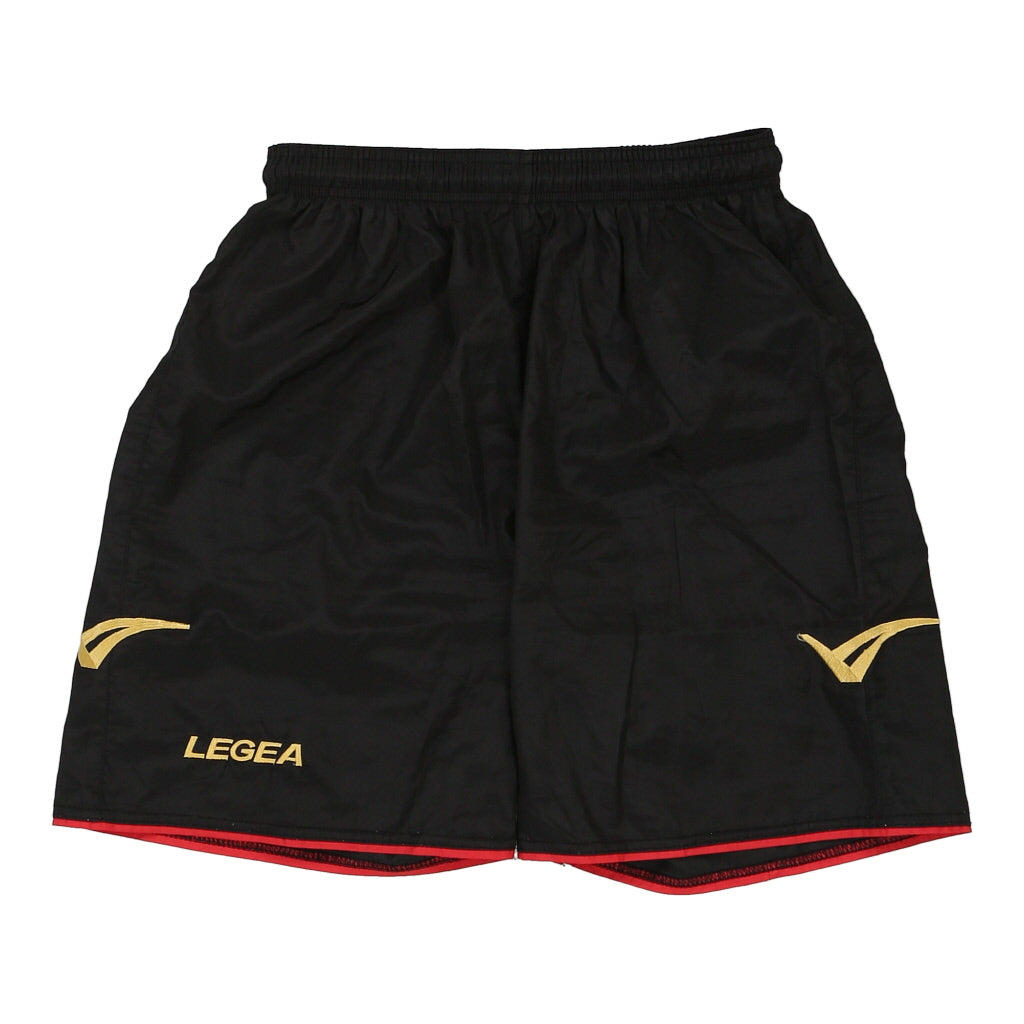 Legea Sport Shorts - Small Black Polyester Refurbished - Thrifted (note: this is a term often used to describe second- refurbished available on Cerqular
