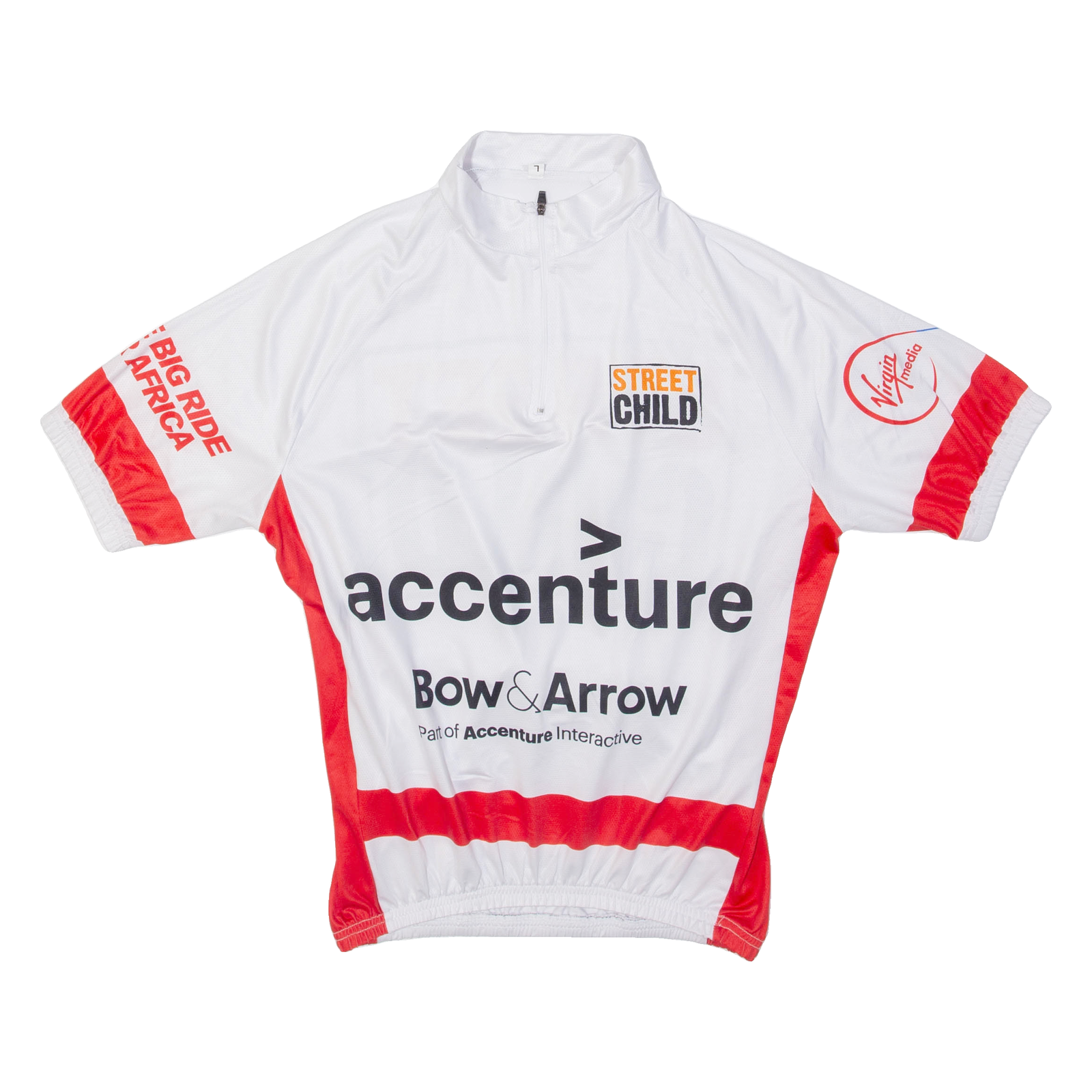 Street Child Cycling Mens Jersey White 1/4 Zip L Refurbished - N/A refurbished available on Cerqular