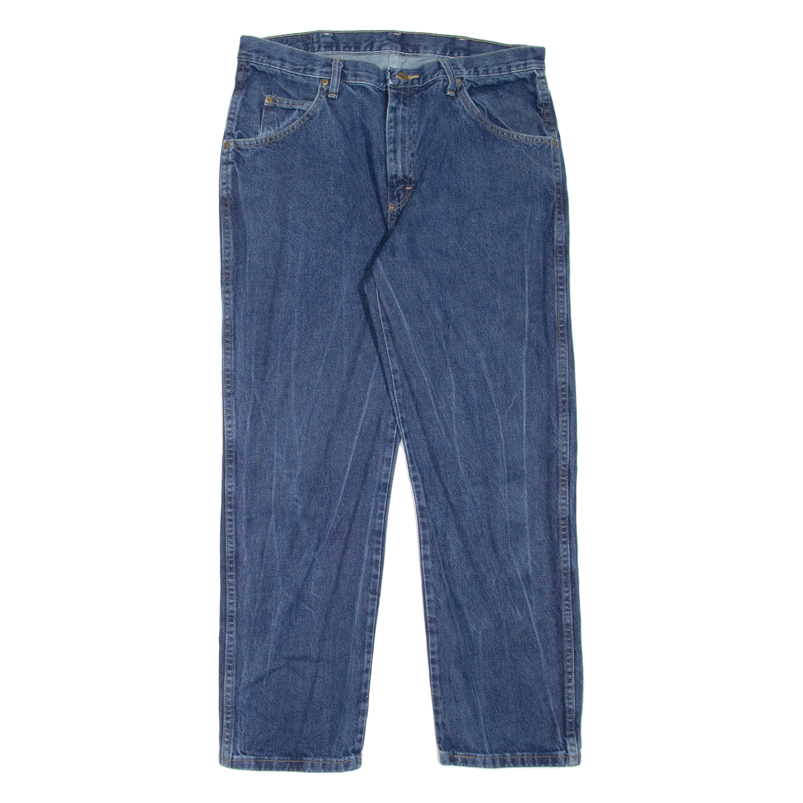 WRANGLER Mens Jeans Blue Regular Straight W36 L29 Refurbished - N/A refurbished available on Cerqular