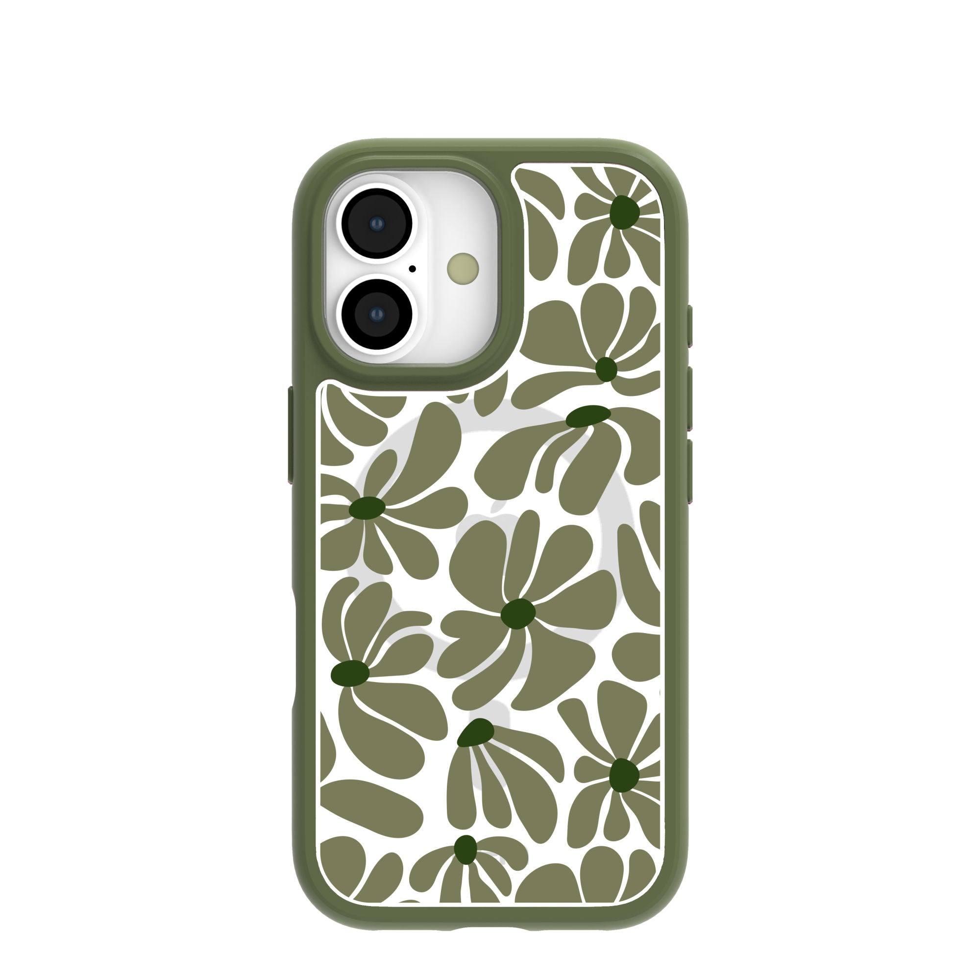 Clear Funky Flora iPhone 17 Case With Forest Floor Ridge (MagSafe included) Refurbished - Pela Case refurbished available on Cerqular