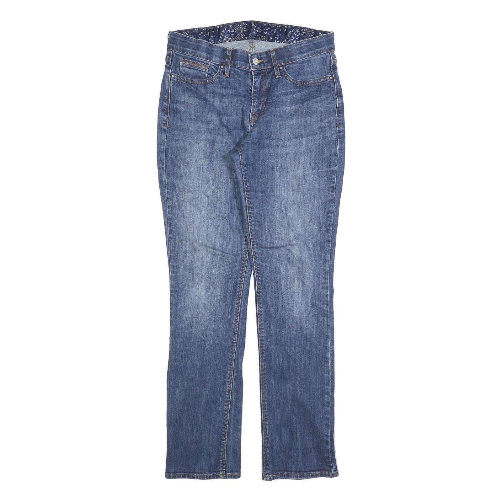 LEVI'S Womens Jeans Blue Regular Straight Denim Medium W28 L32 Classic Fit Zip Refurbished - N/A refurbished available on Cerqular