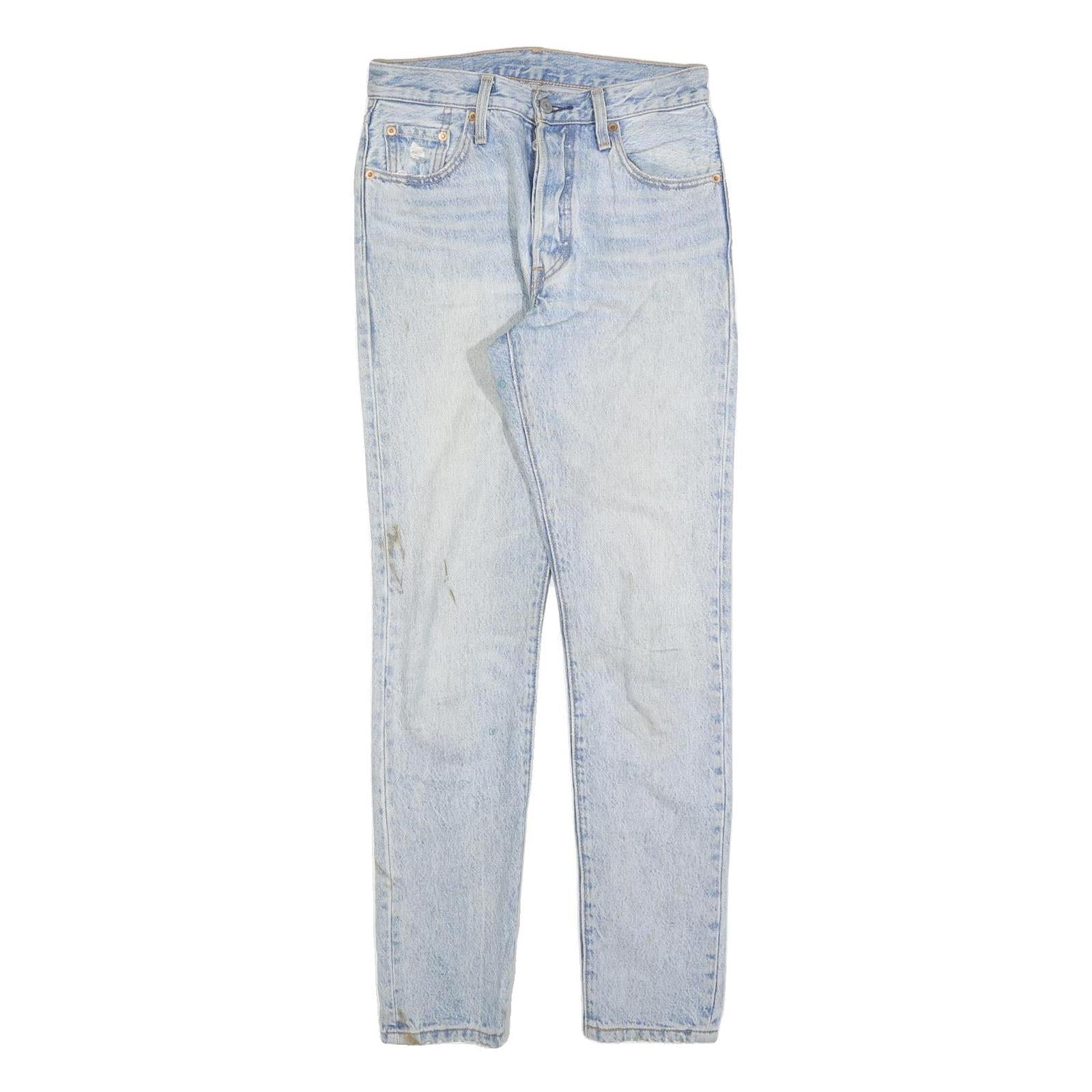 LEVI'S 501S Womens Jeans Blue Slim Skinny Denim Rinse W25 L30 Classic Fit Refurbished - N/A refurbished available on Cerqular