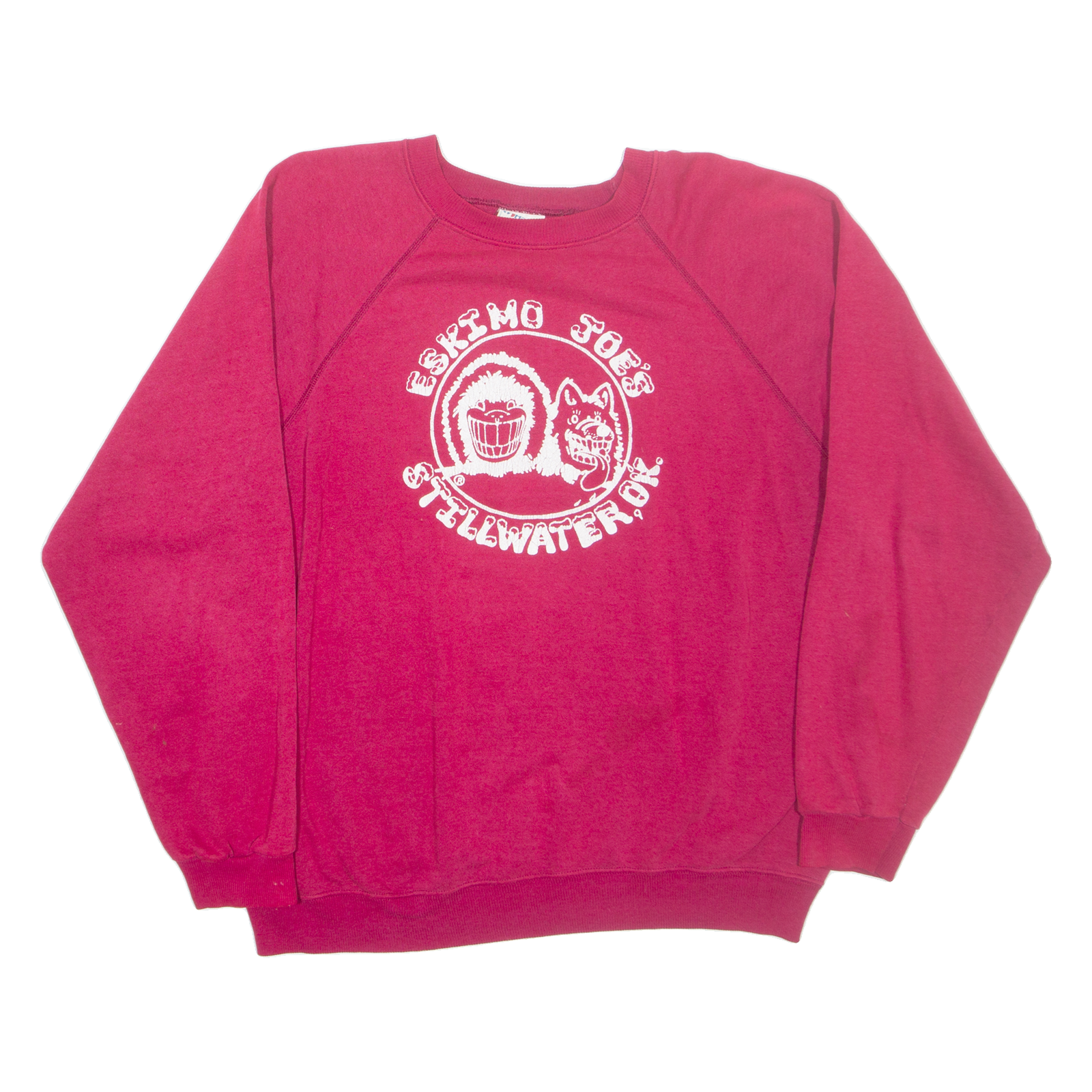 HANES Eskimo Joe's Womens Sweatshirt Red 90s USA XL Refurbished - N/A refurbished available on Cerqular