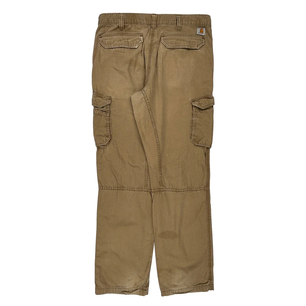Buy Carhartt Cargo Trousers - 34W 34L Khaki Cotton Refurbished - $26.79 Carhartt Cargo Trousers - 34W 34L Khaki Cotton Refurbished - Thrifted (note: this is a term often used to describe second- refurbished available on Cerqular
