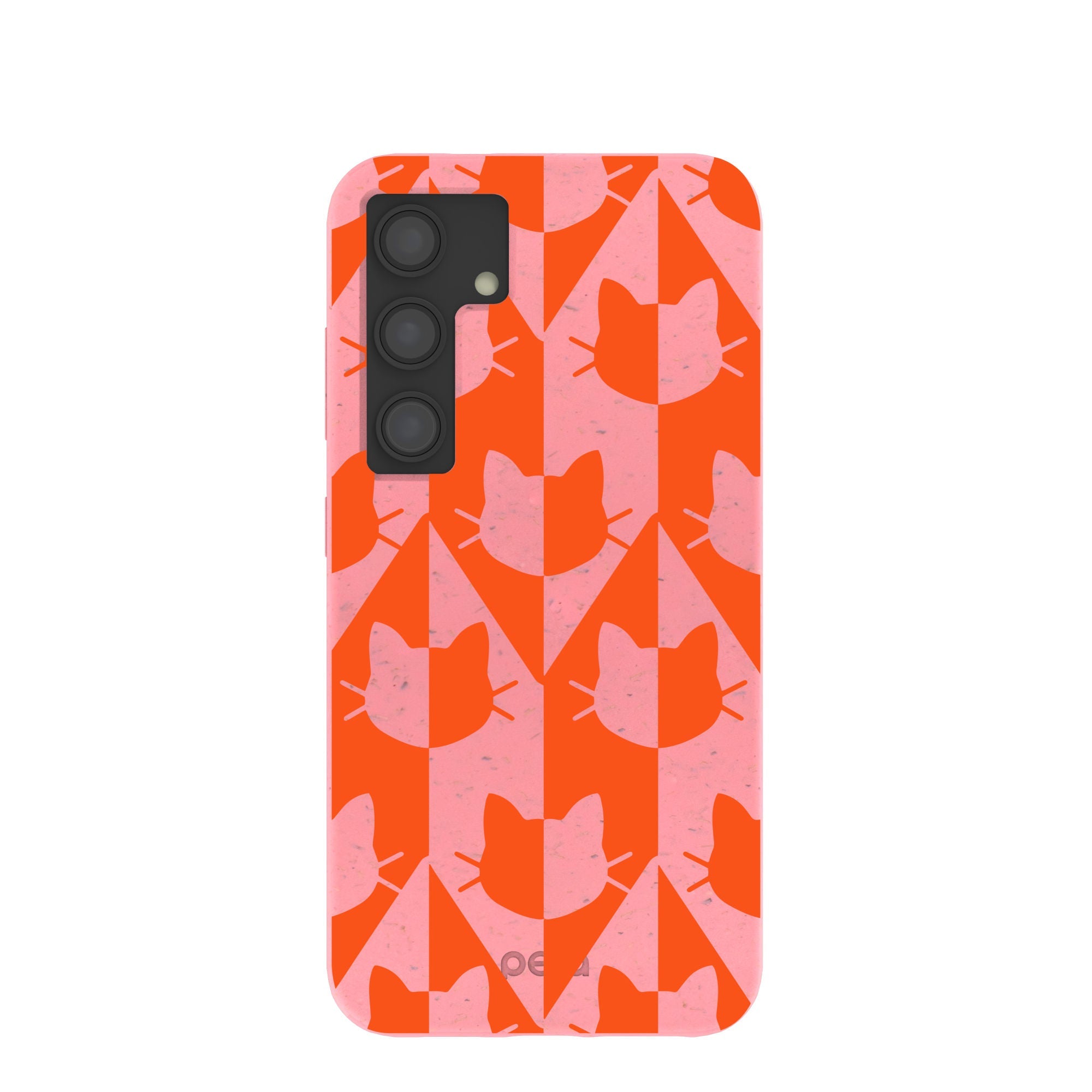 Bubblegum Pink Purr Samsung Galaxy S24 Case Refurbished - Pela Case refurbished available on Cerqular