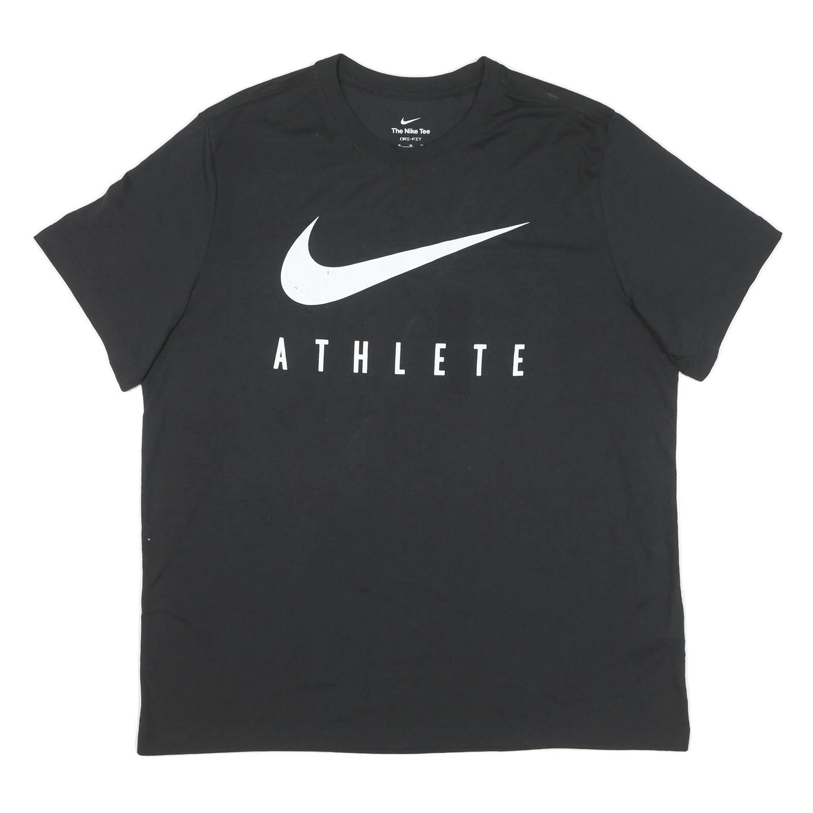 Buy NIKE Womens Black Athlete Graphic T-Shirt XL Short Sleeve Crew Neck Sport Casual Refurbished - $19.49 NIKE Womens Black Athlete Graphic T-Shirt XL Short Sleeve Crew Neck Sport Casual Refurbished - N/A refurbished available on Cerqular