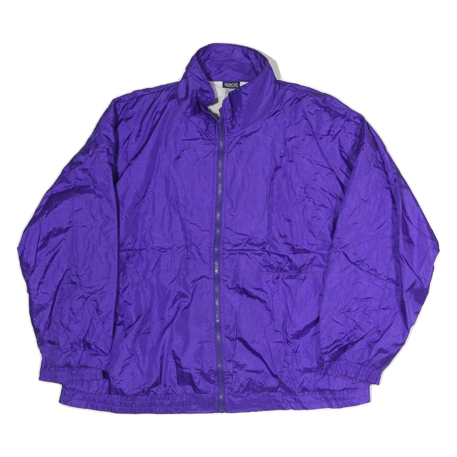HONOURS Womens Purple Nylon Zip Jacket XL Casual Lightweight Plain Refurbished - N/A refurbished available on Cerqular