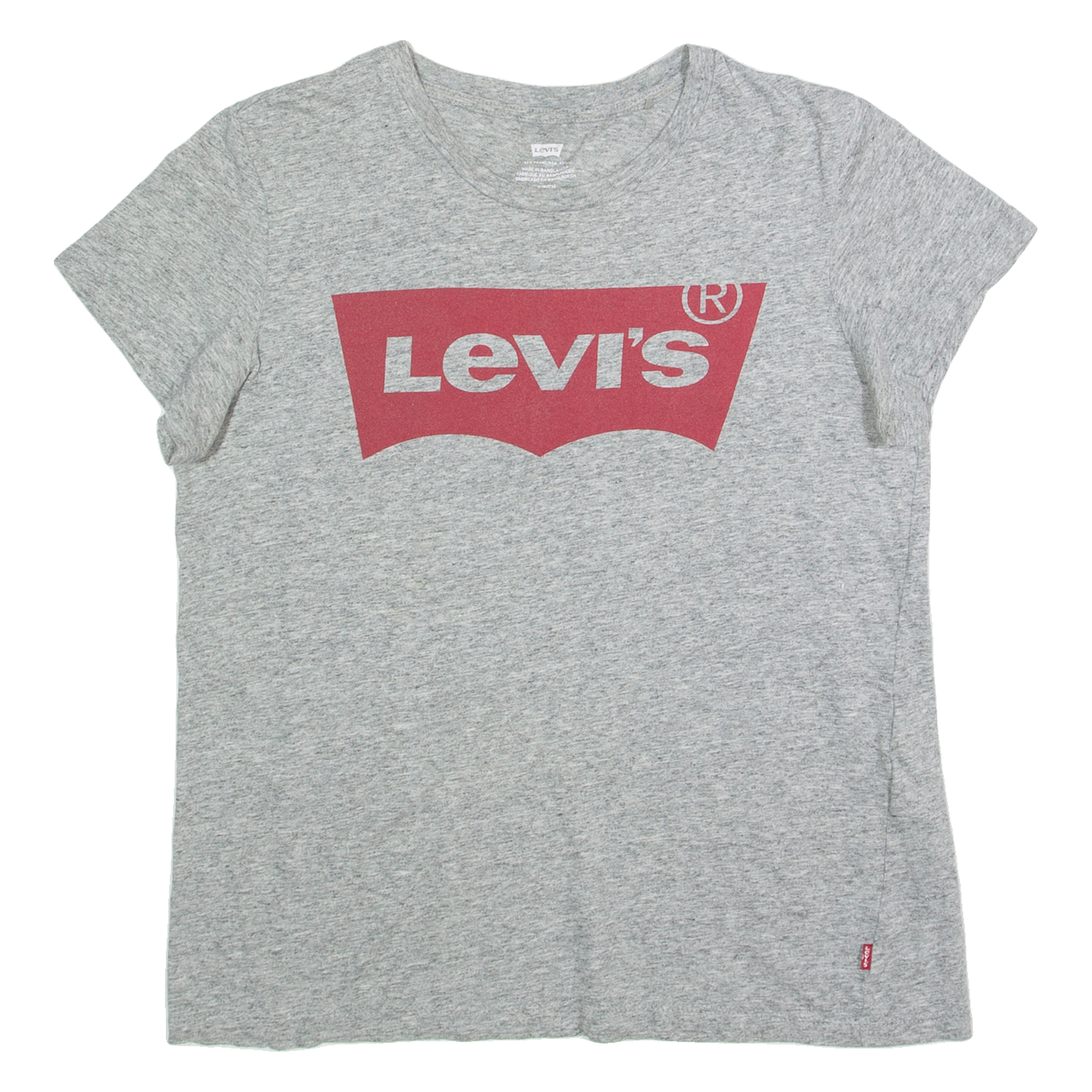 LEVI'S Womens T-Shirt Grey S Refurbished - N/A refurbished available on Cerqular