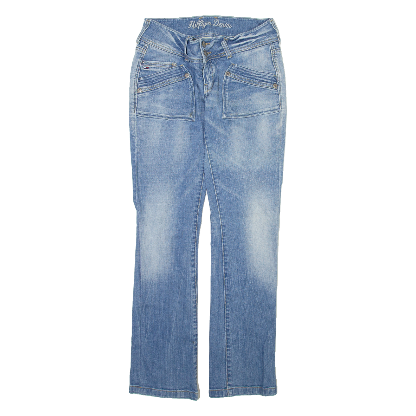 TOMMY HILFIGER Mens Jeans Blue Regular Straight W26 L30 Refurbished - N/A refurbished available on Cerqular