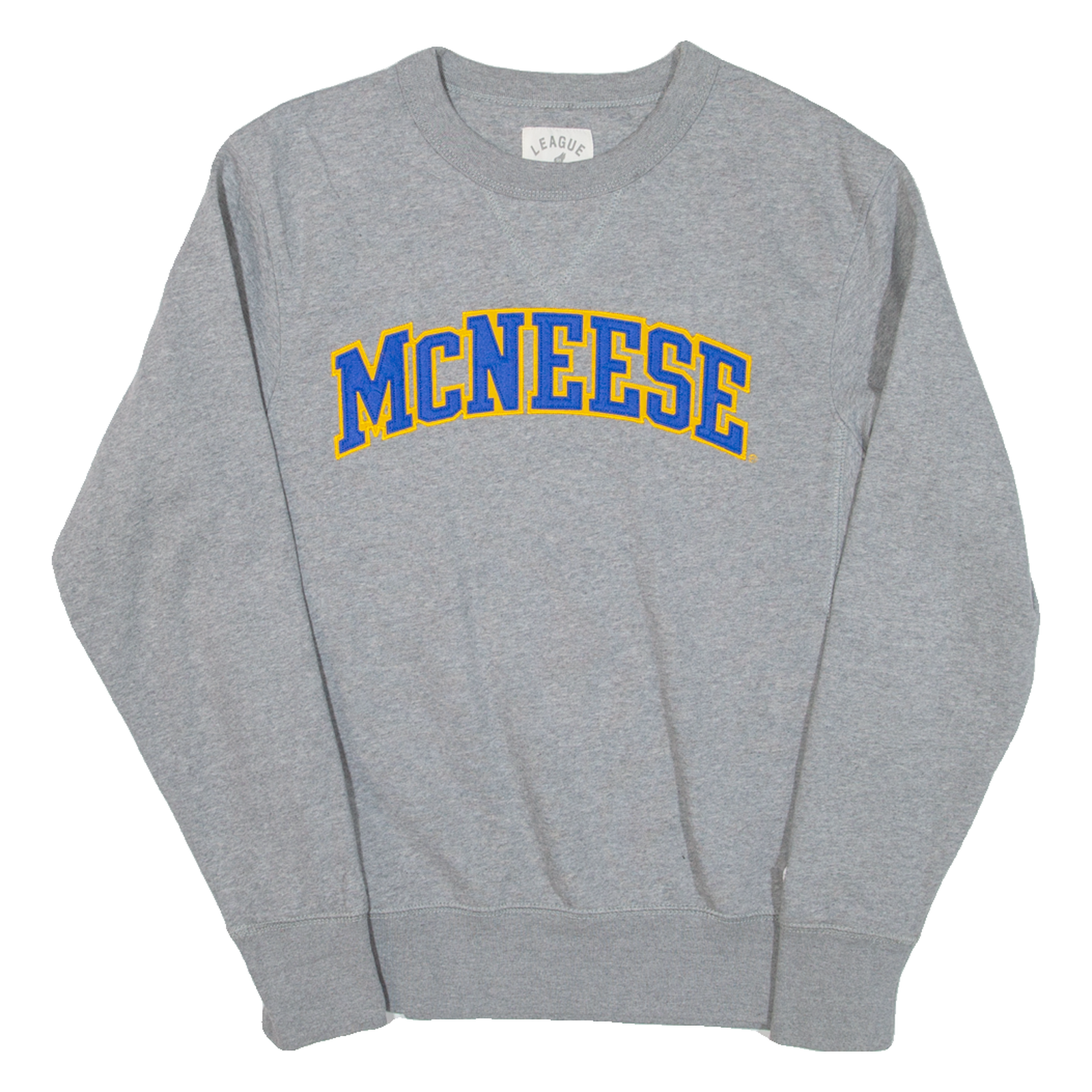 LEAGUE Mcneese Mens Sweatshirt Grey USA S Refurbished - N/A refurbished available on Cerqular