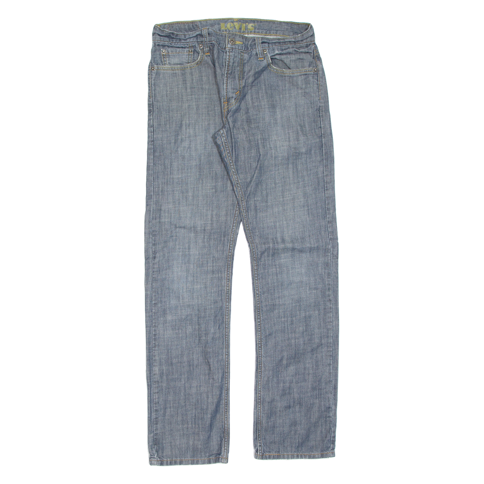 LEVI'S 514 Jeans Mens Blue Regular Straight Stone Wash W30 L32 Refurbished - N/A refurbished available on Cerqular