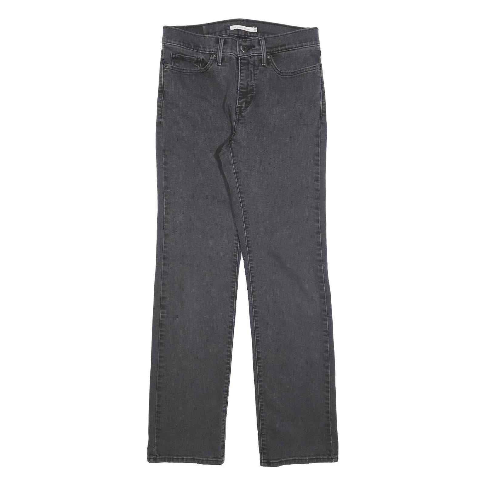 LEVI'S 314 Womens Jeans Black Regular Straight Denim W29 L32 Zip Cotton Blend Refurbished - N/A refurbished available on Cerqular