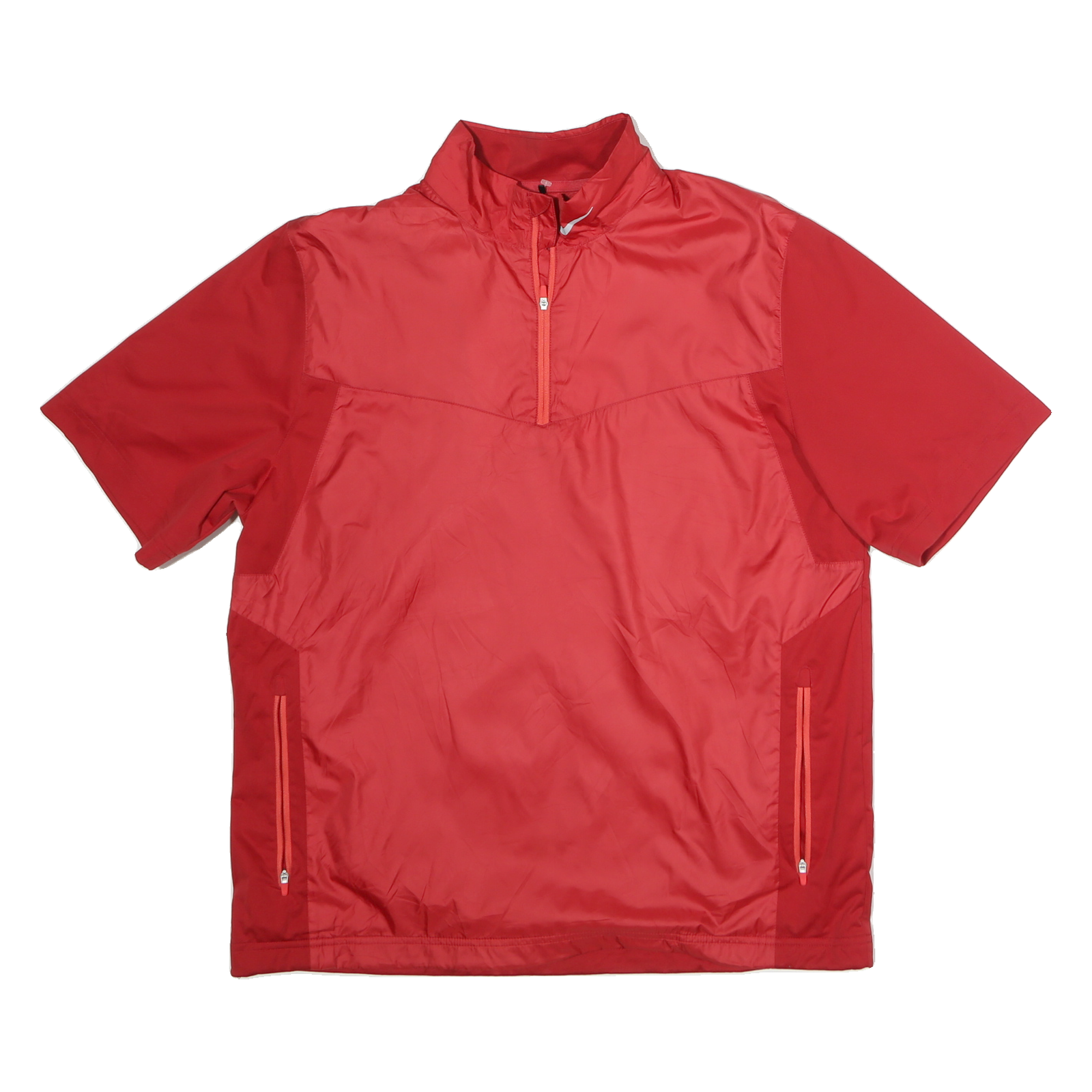 NIKE Mens Red 1/4 Zip L Polyester Sports Sweatshirt Refurbished - N/A refurbished available on Cerqular