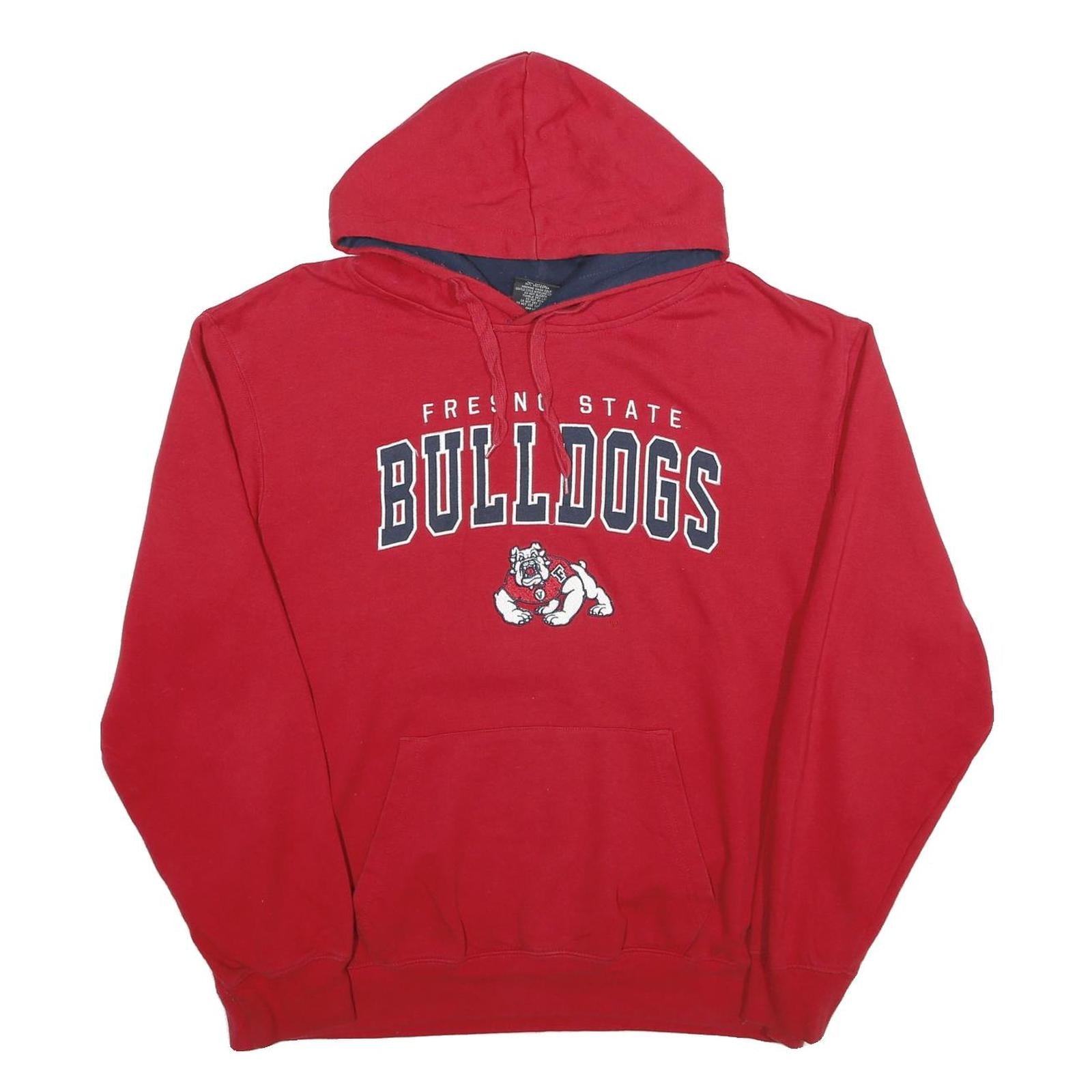 COLOSSEUM Mens Red Fresno State Bulldogs Pullover Hoodie XL College Logo Refurbished - N/A refurbished available on Cerqular