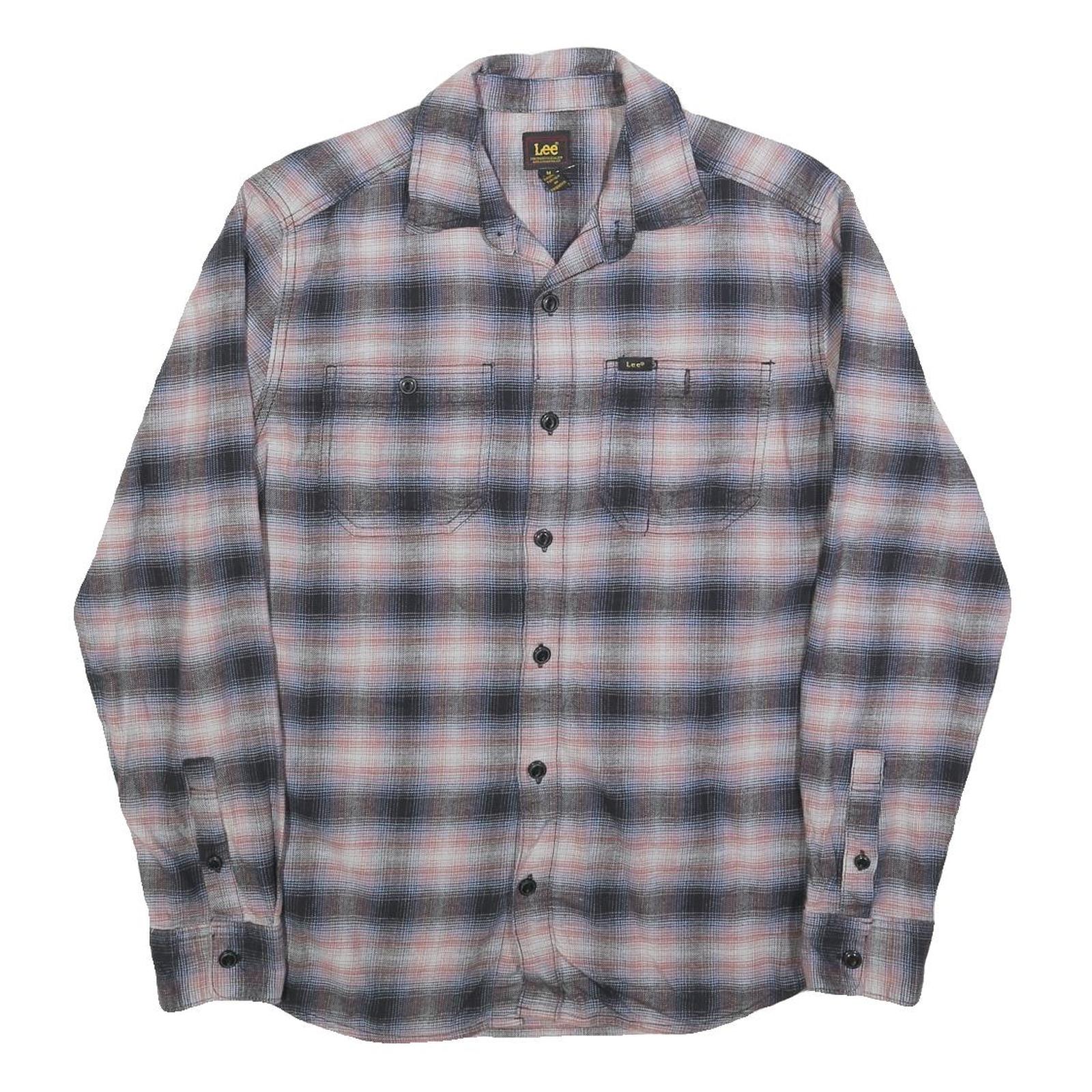 Buy LEE Mens Blue & Pink Check Shirt M Cotton Blend Casual Long Sleeve Button Shirt Refurbished - $31.19 LEE Mens Blue & Pink Check Shirt M Cotton Blend Casual Long Sleeve Button Shirt Refurbished - N/A refurbished available on Cerqular