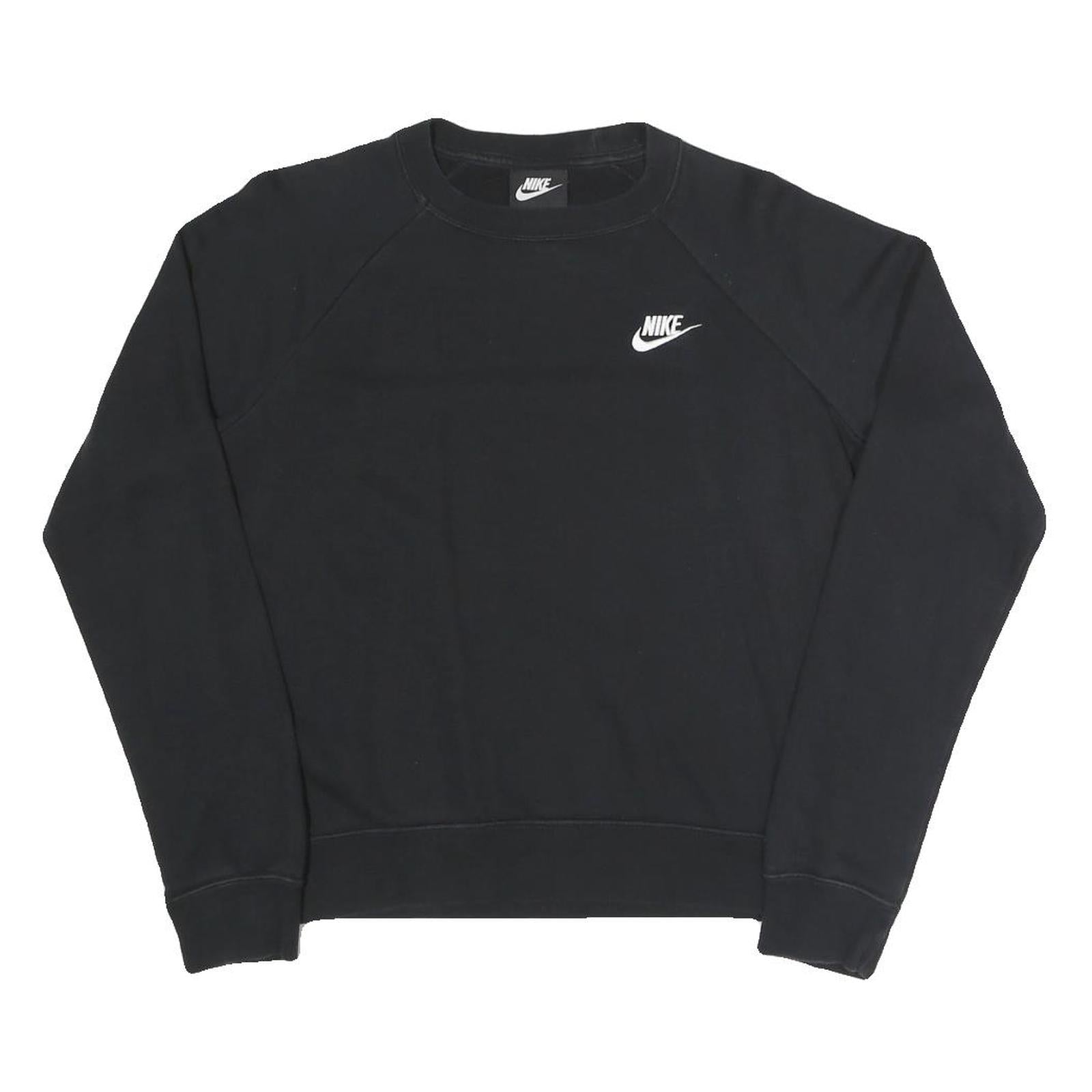 Buy NIKE Womens Black Crew Neck Sweatshirt S Cotton Blend Athletic Casual Pullover Refurbished - $41.59 NIKE Womens Black Crew Neck Sweatshirt S Cotton Blend Athletic Casual Pullover Refurbished - N/A refurbished available on Cerqular