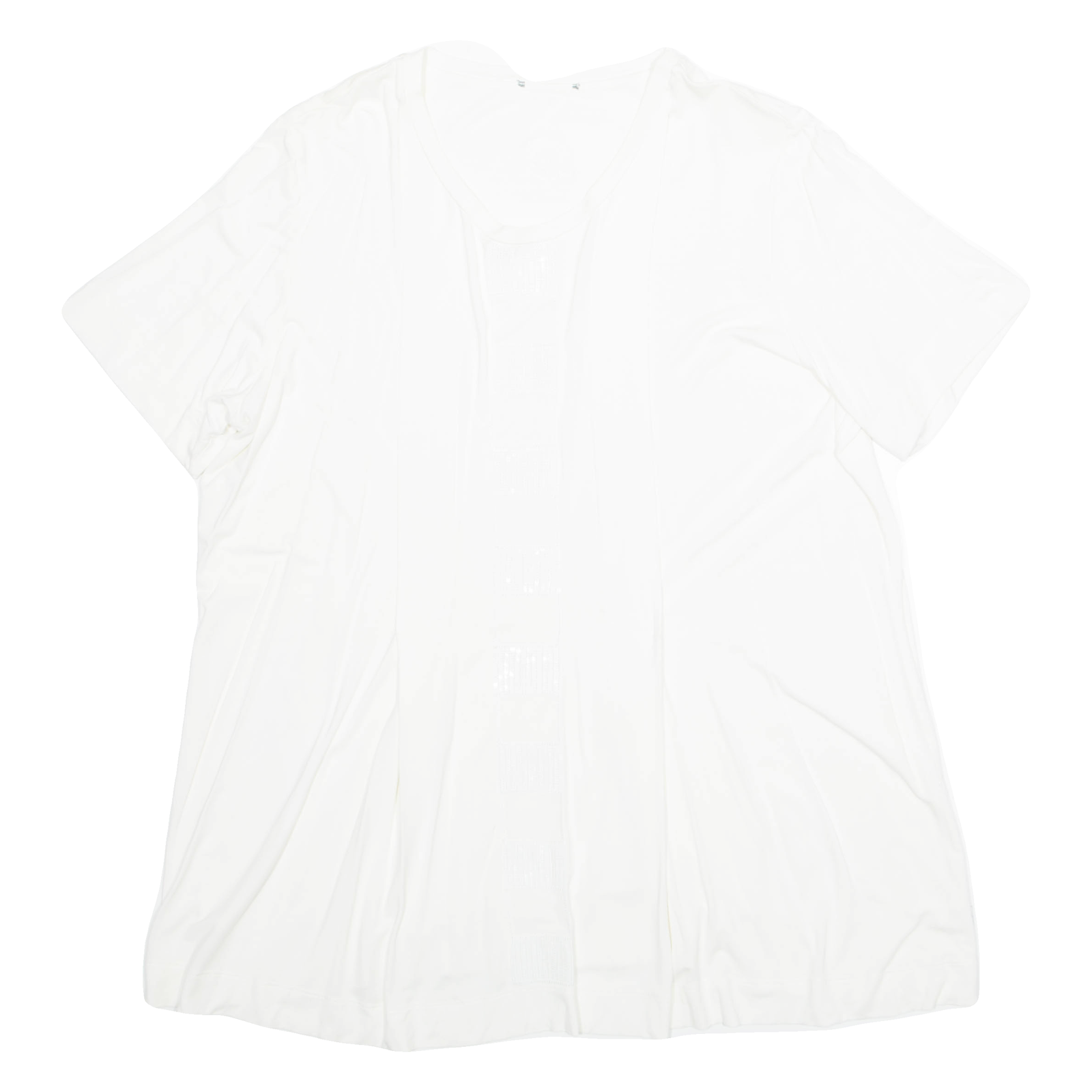 MARINA RINALDI Womens Oversized Top Cream XL Refurbished - N/A refurbished available on Cerqular