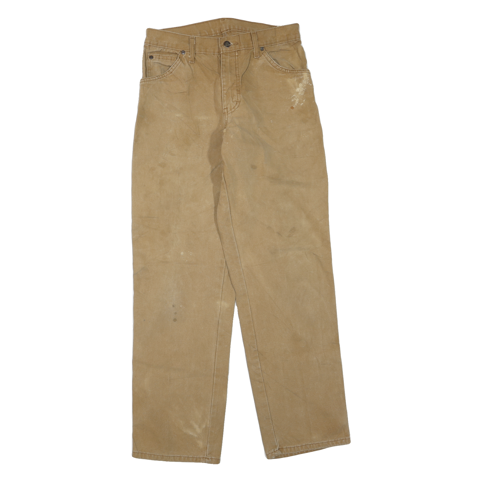 DICKIES Mens Jeans Beige Regular Straight Denim Good Condition W30 L32 Workwear Refurbished - N/A refurbished available on Cerqular