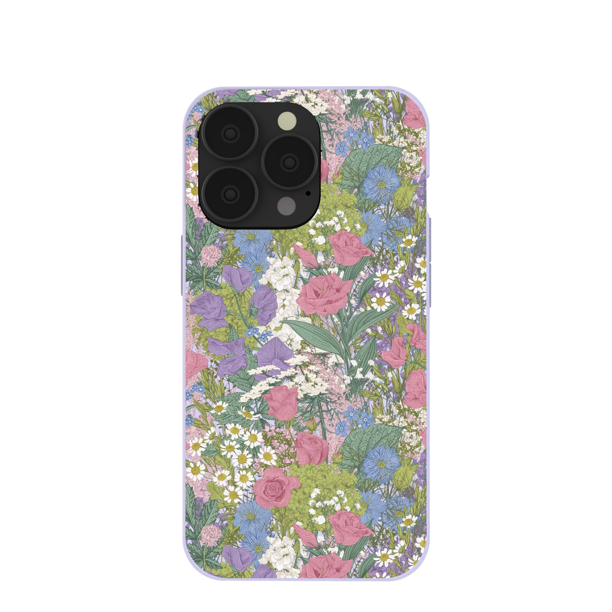 Lavender Pastel fields iPhone 13 Pro Case Refurbished - Pela Case refurbished available on Cerqular