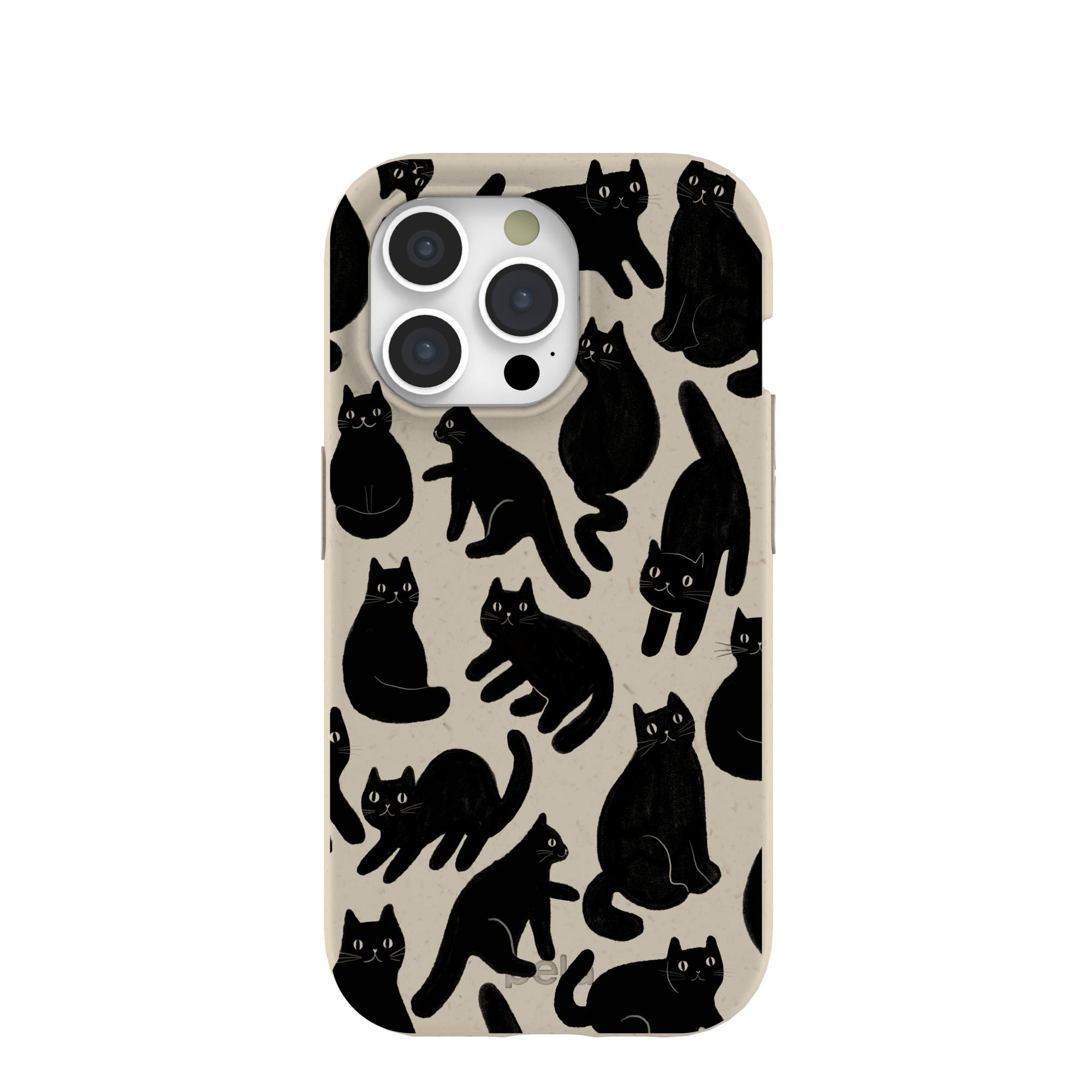 London Fog Night Meowers iPhone 15 Pro Case Refurbished - Pela Case refurbished available on Cerqular