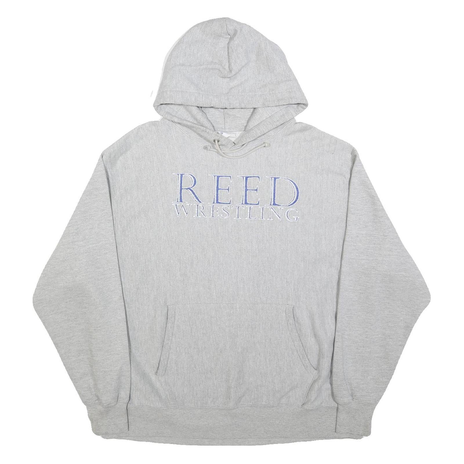 Buy CHAMPION REVERSE WEAVE Mens Grey Reed Wrestling Pullover Hoodie XL Cotton Blend Refurbished - $36.39 CHAMPION REVERSE WEAVE Mens Grey Reed Wrestling Pullover Hoodie XL Cotton Blend Refurbished - N/A refurbished available on Cerqular