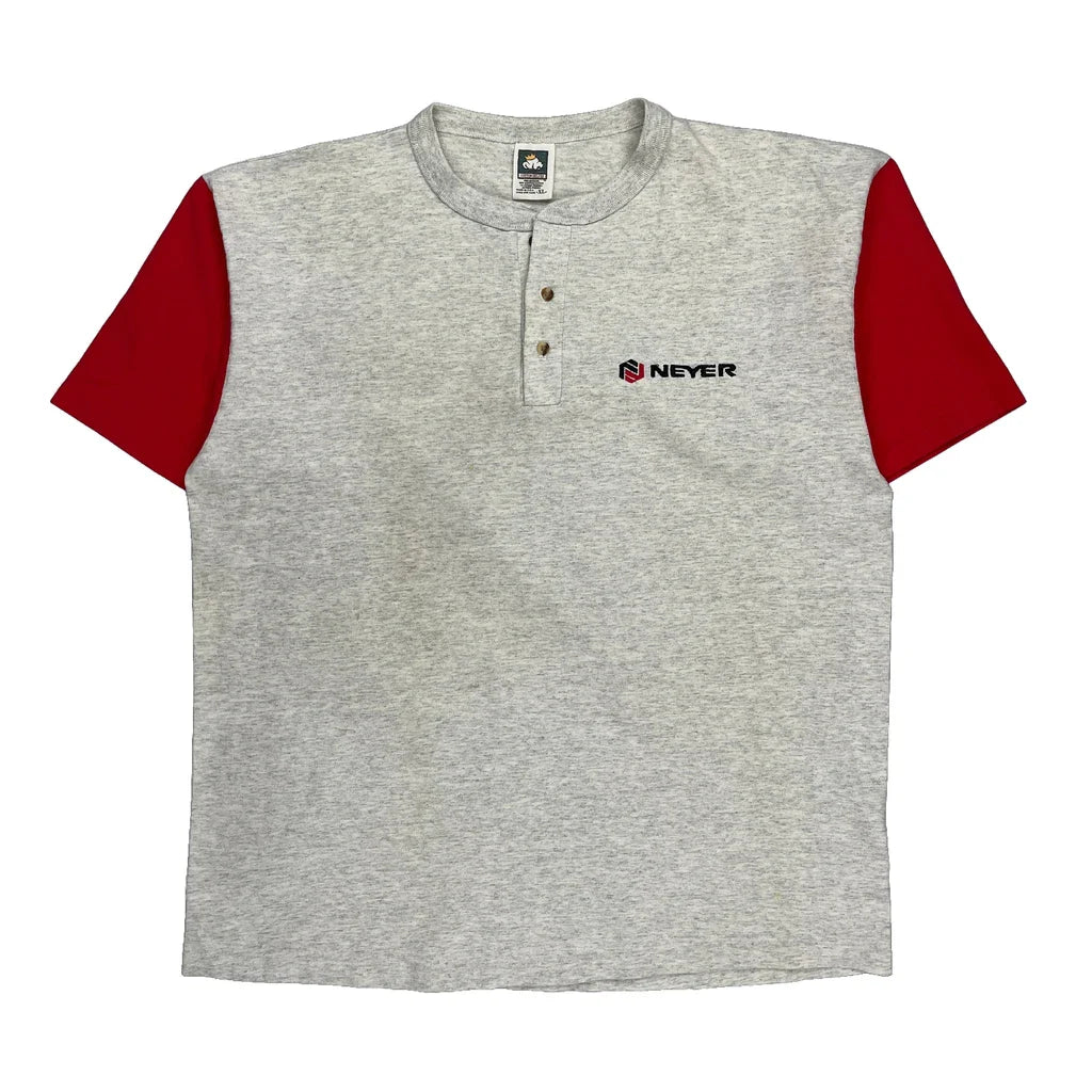 Cotton Deluxe Single Stitch T-Shirt - XL Red Cotton Refurbished - Thrifted (note: this is a term often used to describe second- refurbished available on Cerqular