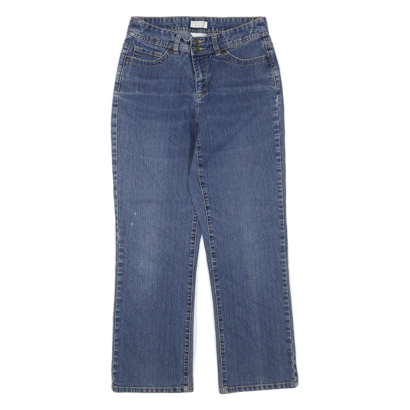 CHRISTOPHER & BANKS Womens Jeans Blue Regular Straight Denim Medium W28 L27 Refurbished - N/A refurbished available on Cerqular